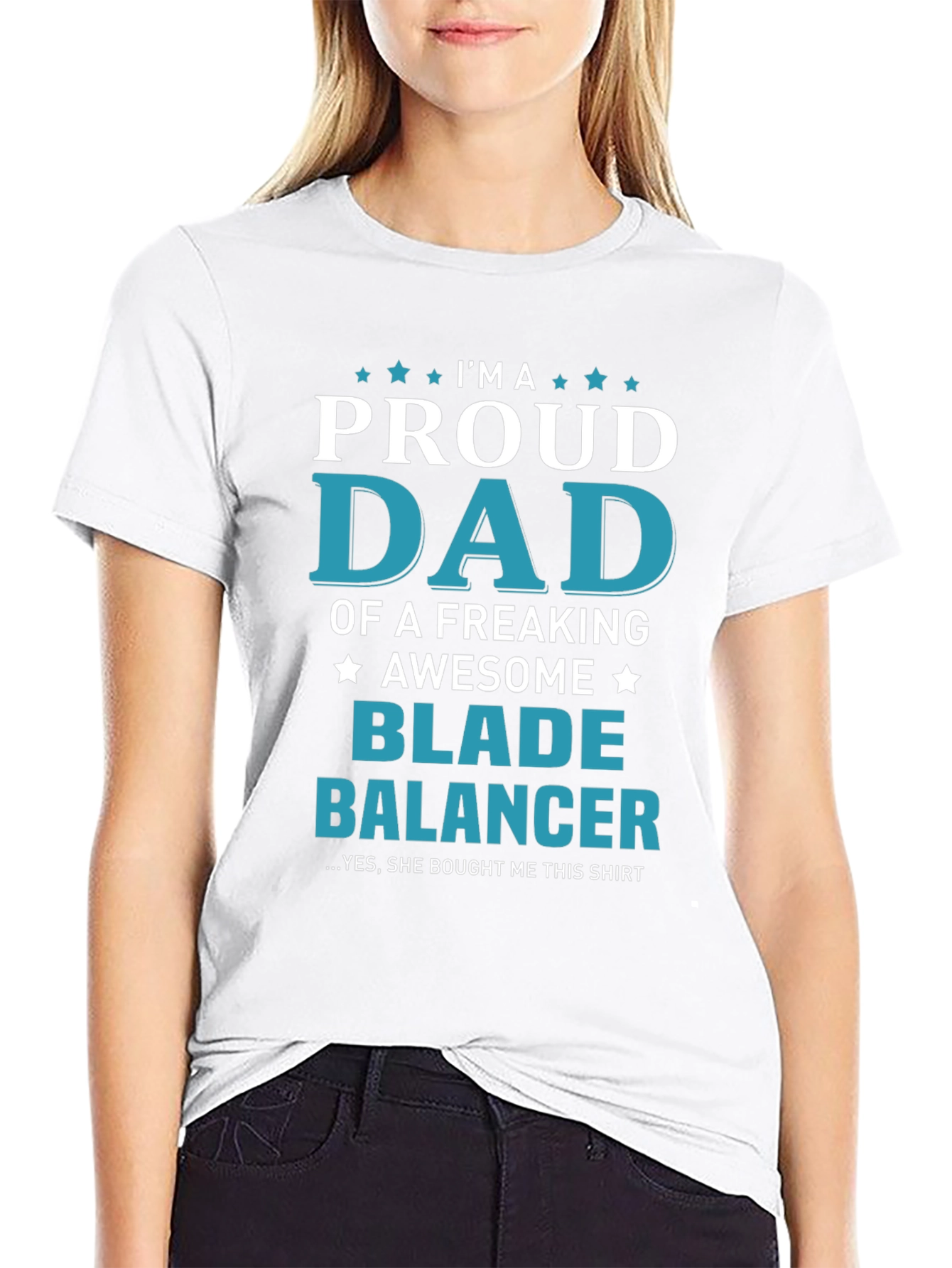 Proud Dad Blade Balancer Graphic T-Shirt
