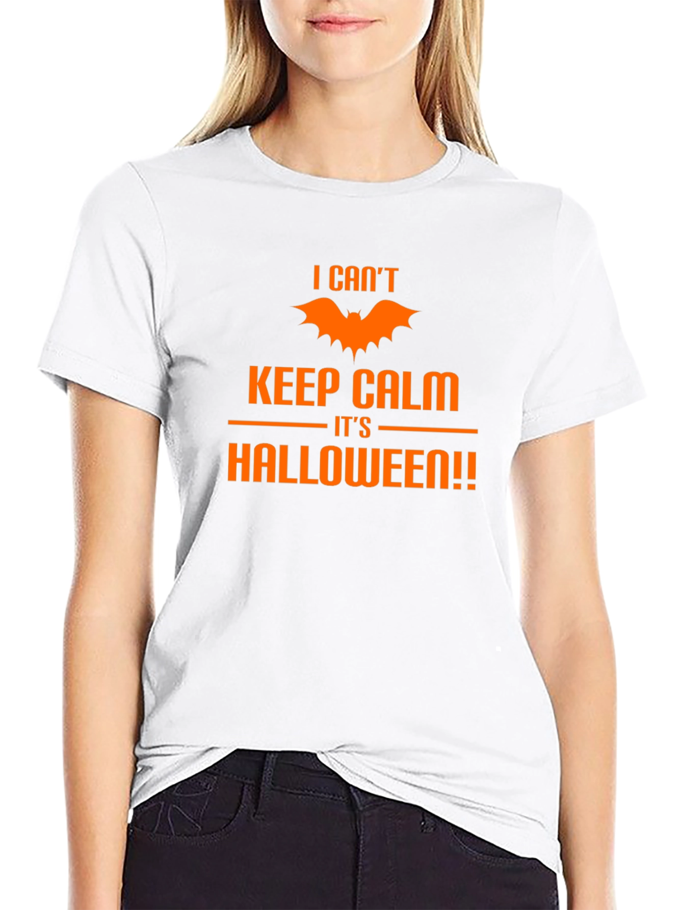 Halloween T-Shirt - Keep Calm Bat Graphic Tee