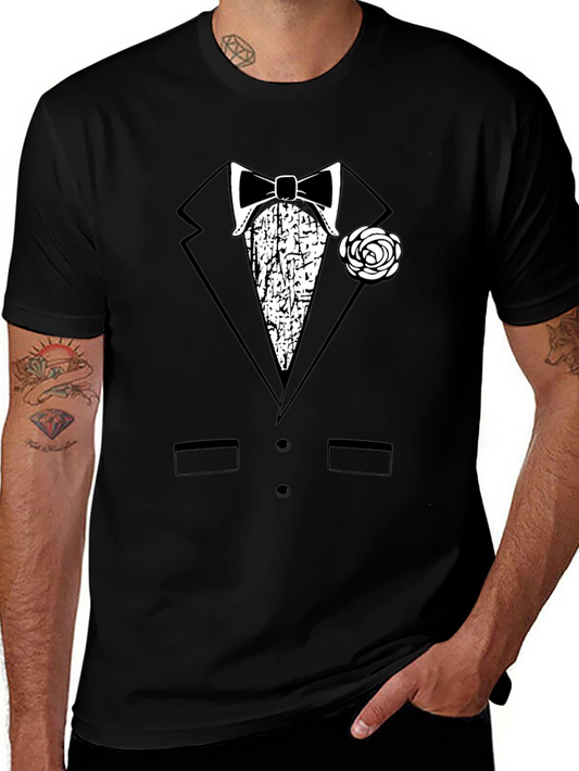 Tuxedo T-Shirt - Bowtie Graphic Tee