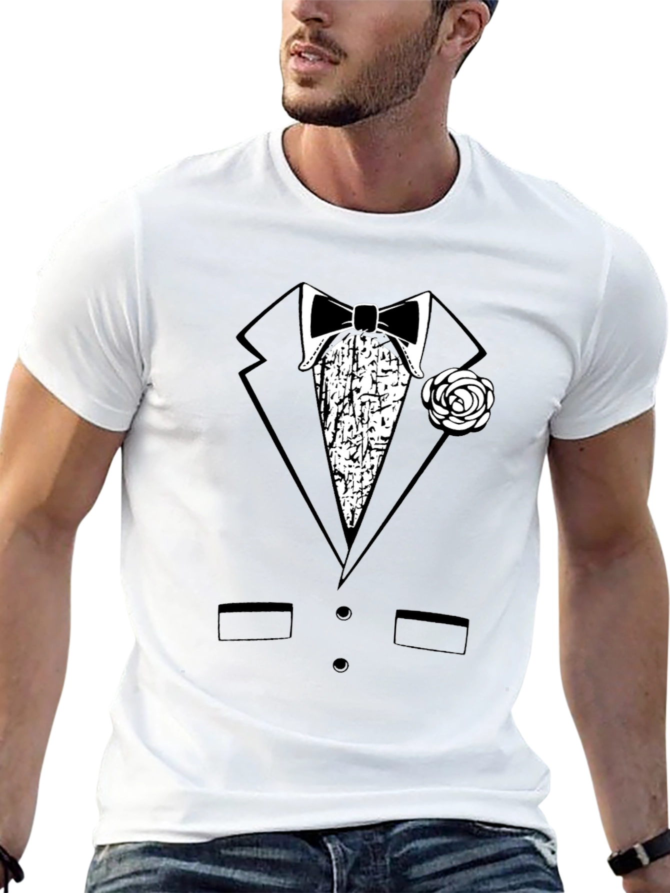 Tuxedo T-Shirt - Bowtie Graphic Tee