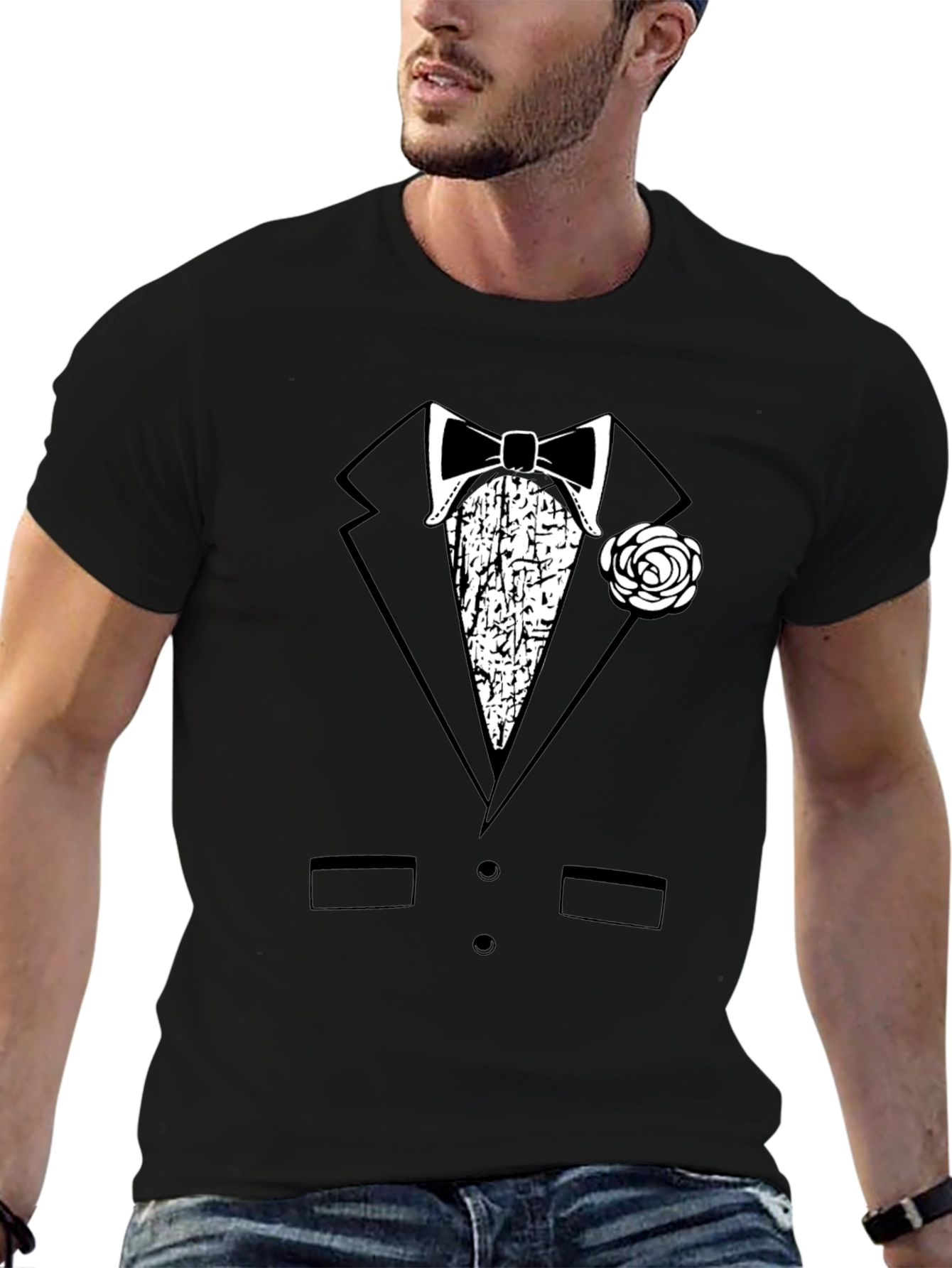 Tuxedo T-Shirt - Bowtie Graphic Tee