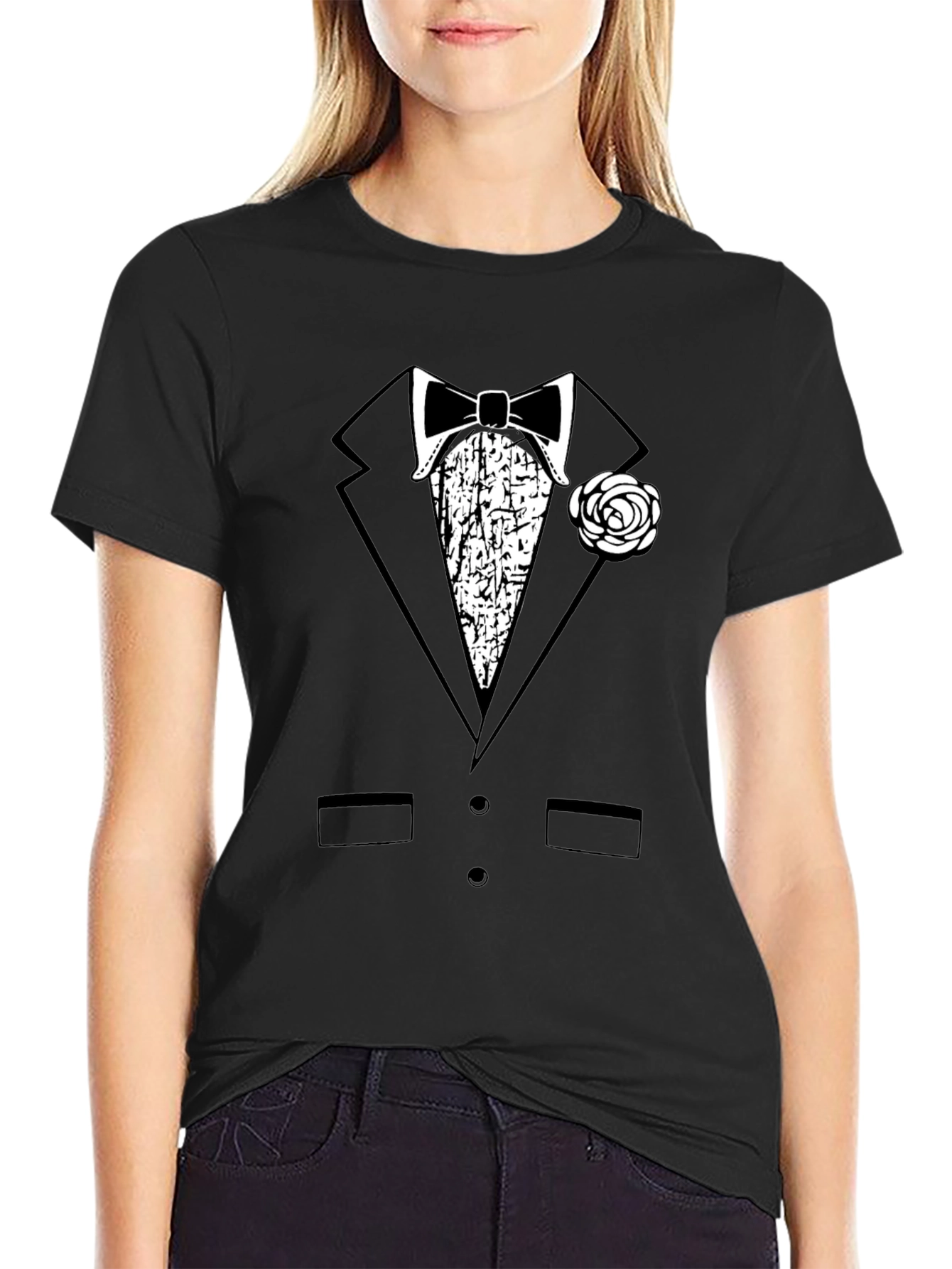 Tuxedo T-Shirt - Bowtie Graphic Tee