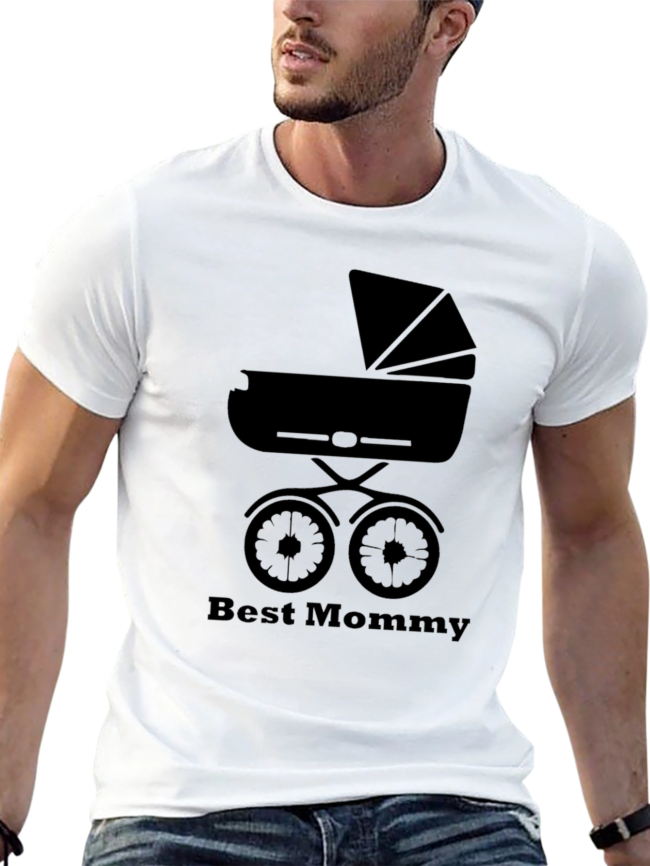 Best Mommy T-Shirt - Baby Stroller Design