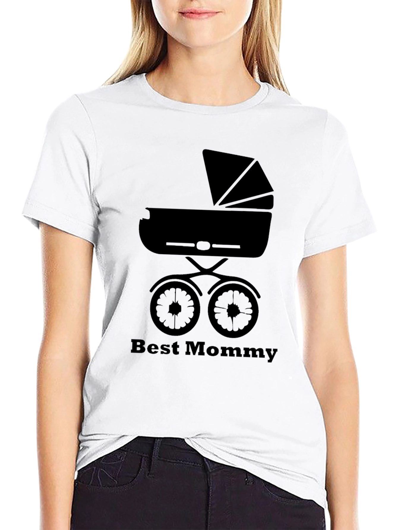 Best Mommy T-Shirt - Baby Stroller Design