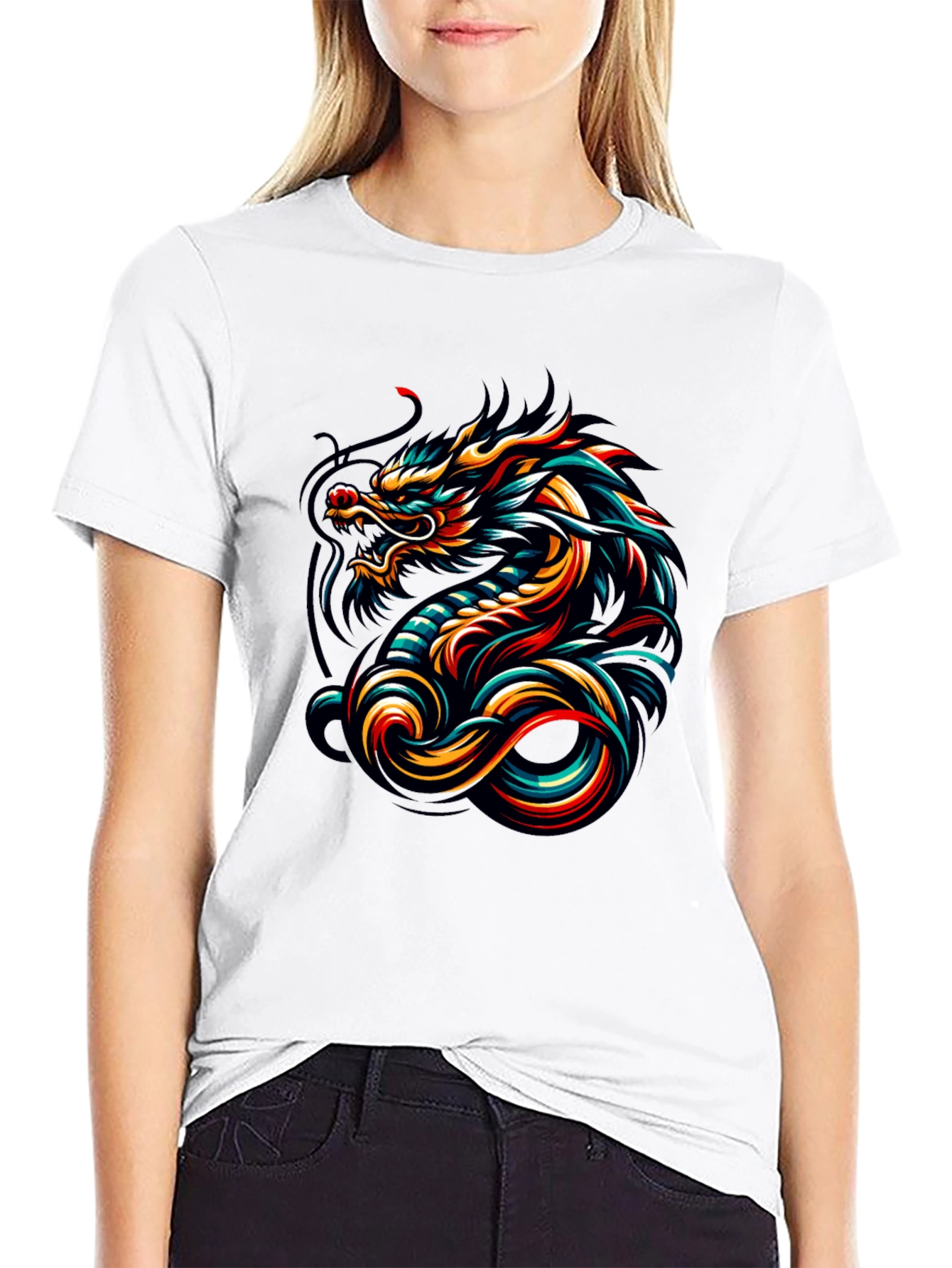 Dragon Graphic Tee - Mens Black T-Shirt