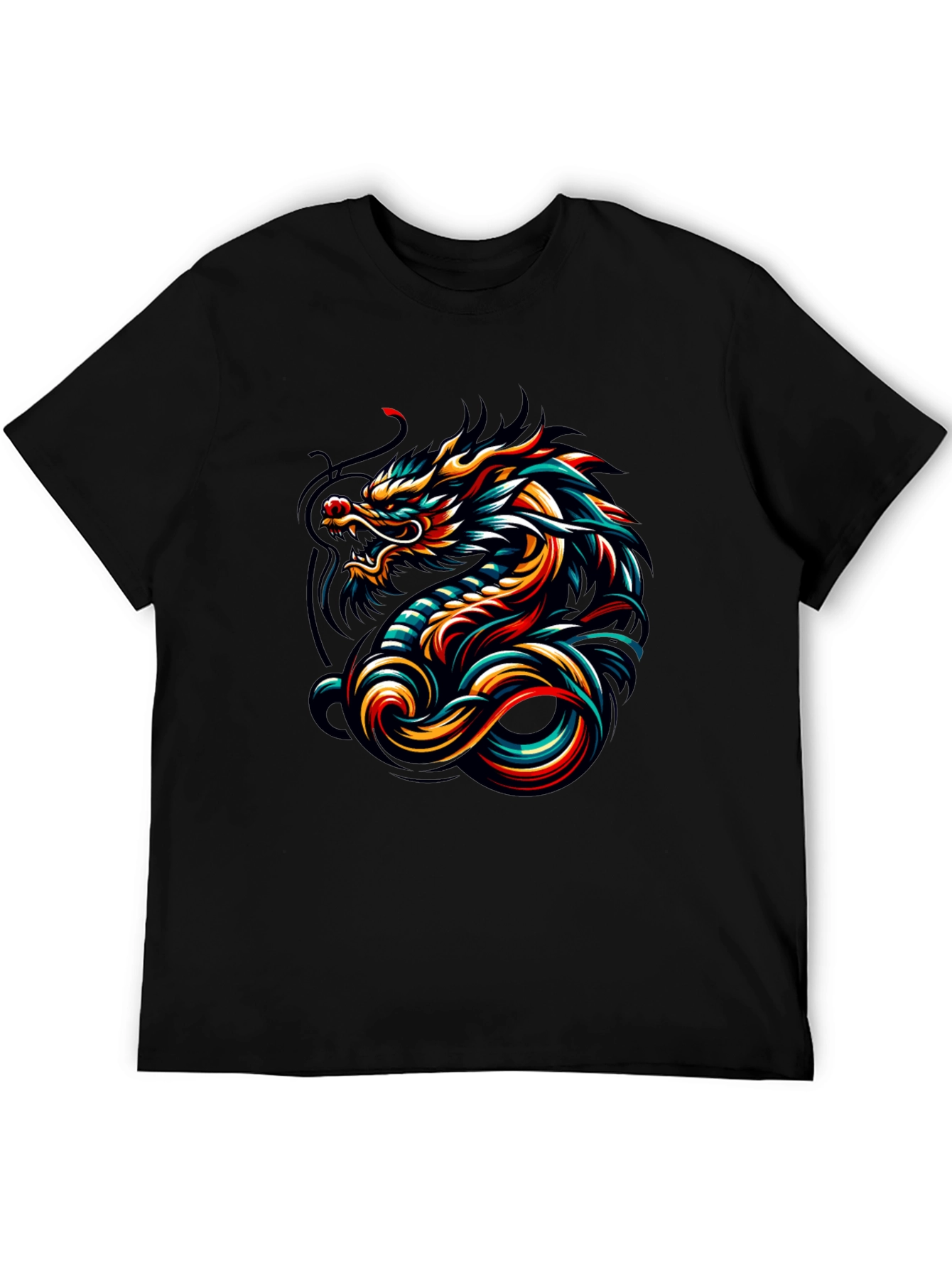 Dragon Graphic Tee - Mens Black T-Shirt