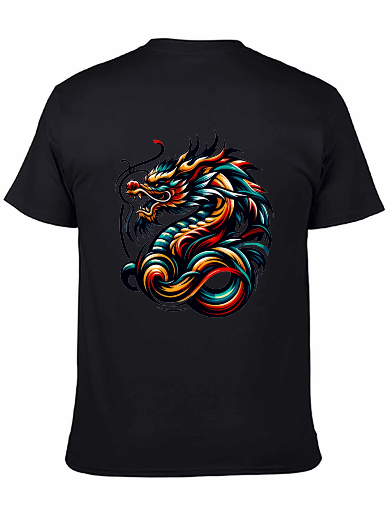 Dragon Graphic Tee - Mens Black T-Shirt