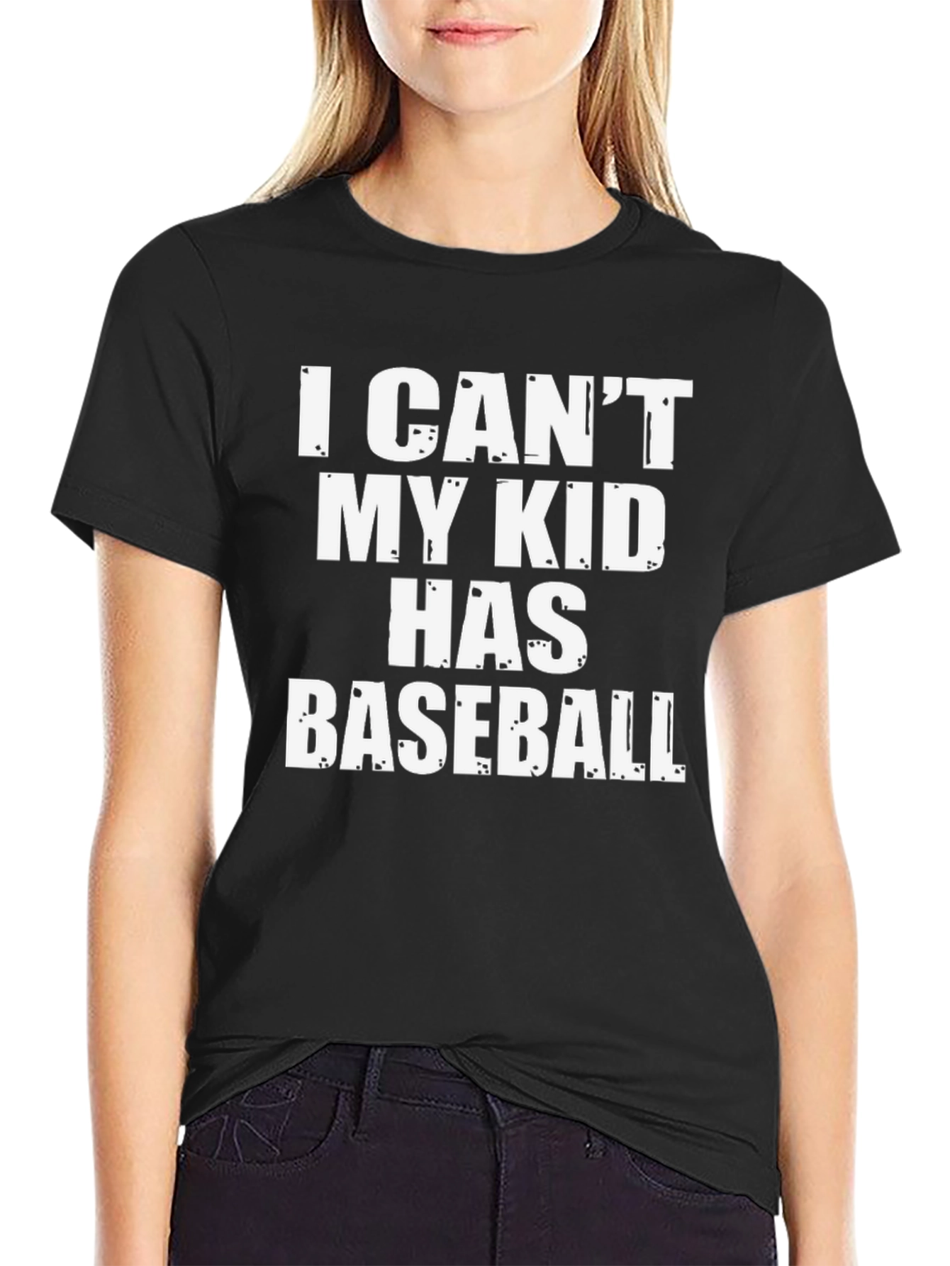 I Cant My Kid Has Baseball T-Shirt