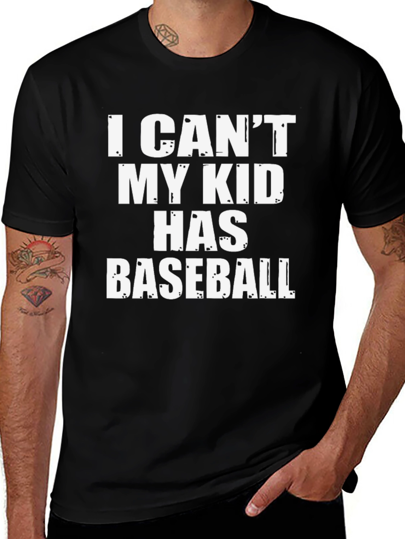 I Cant My Kid Has Baseball T-Shirt