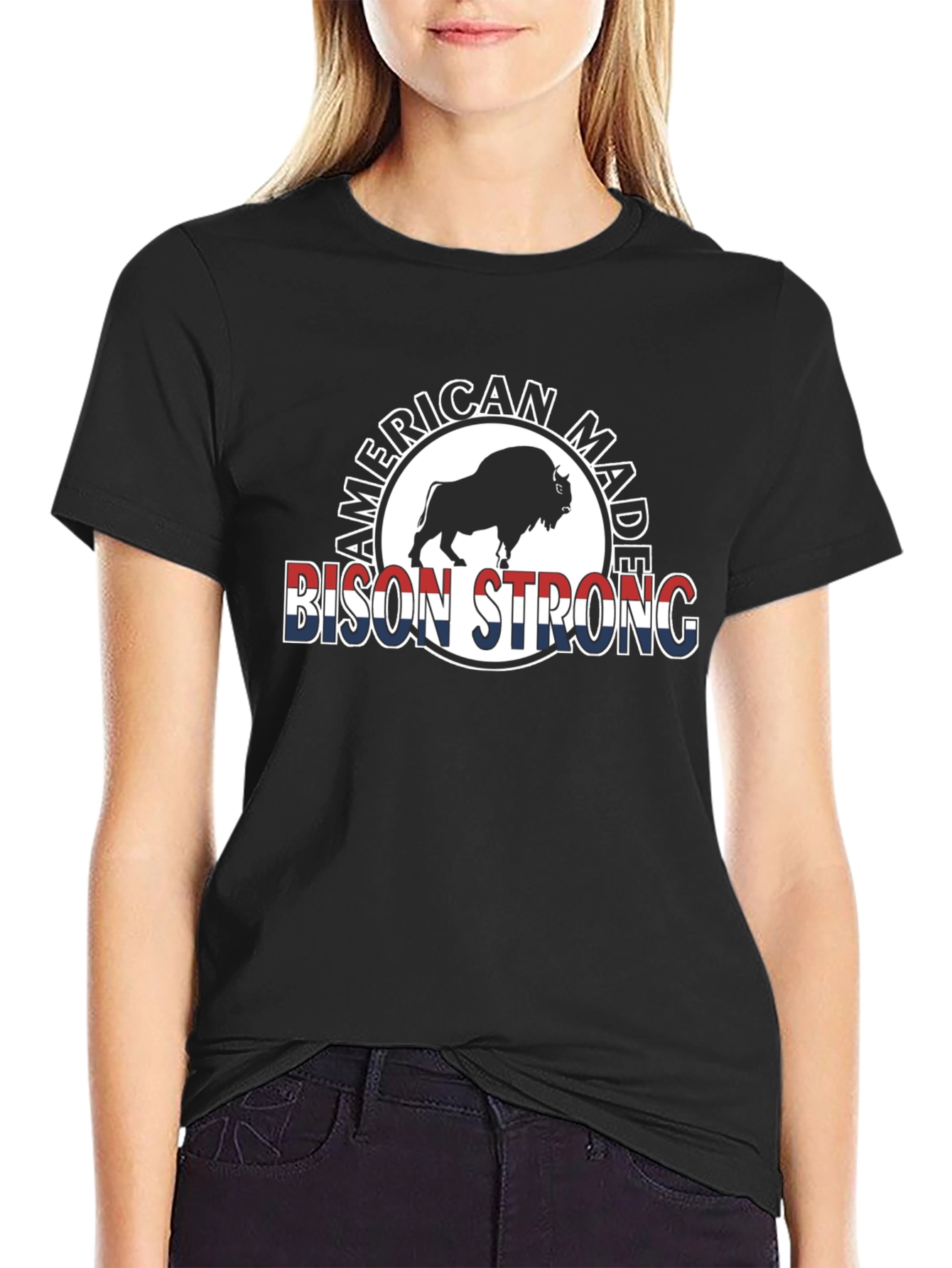 Bison Strong American Made Graphic Tee