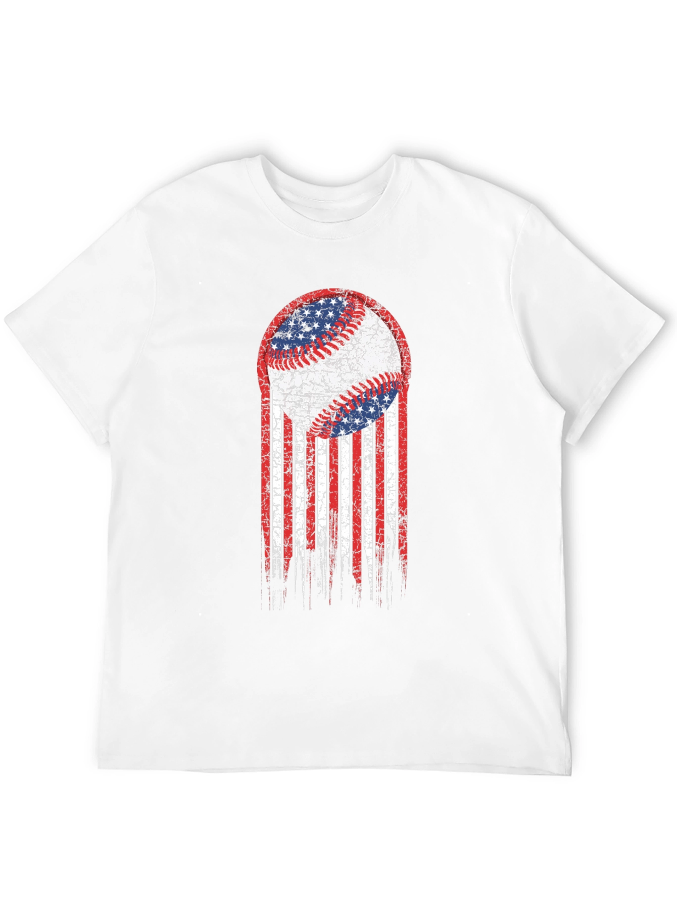 USA Baseball Flag Graphic T-Shirt