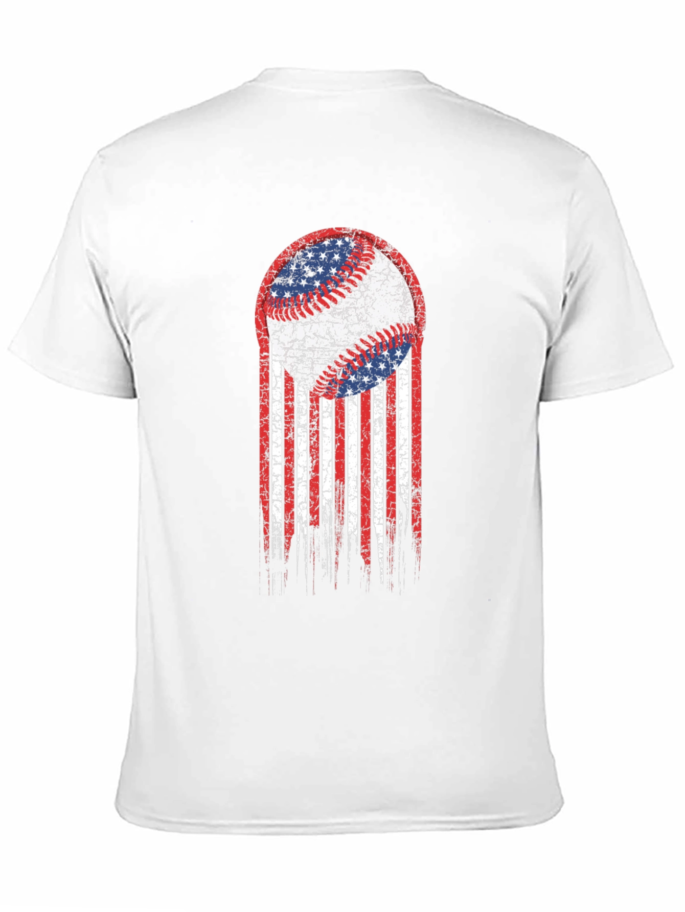 USA Baseball Flag Graphic T-Shirt