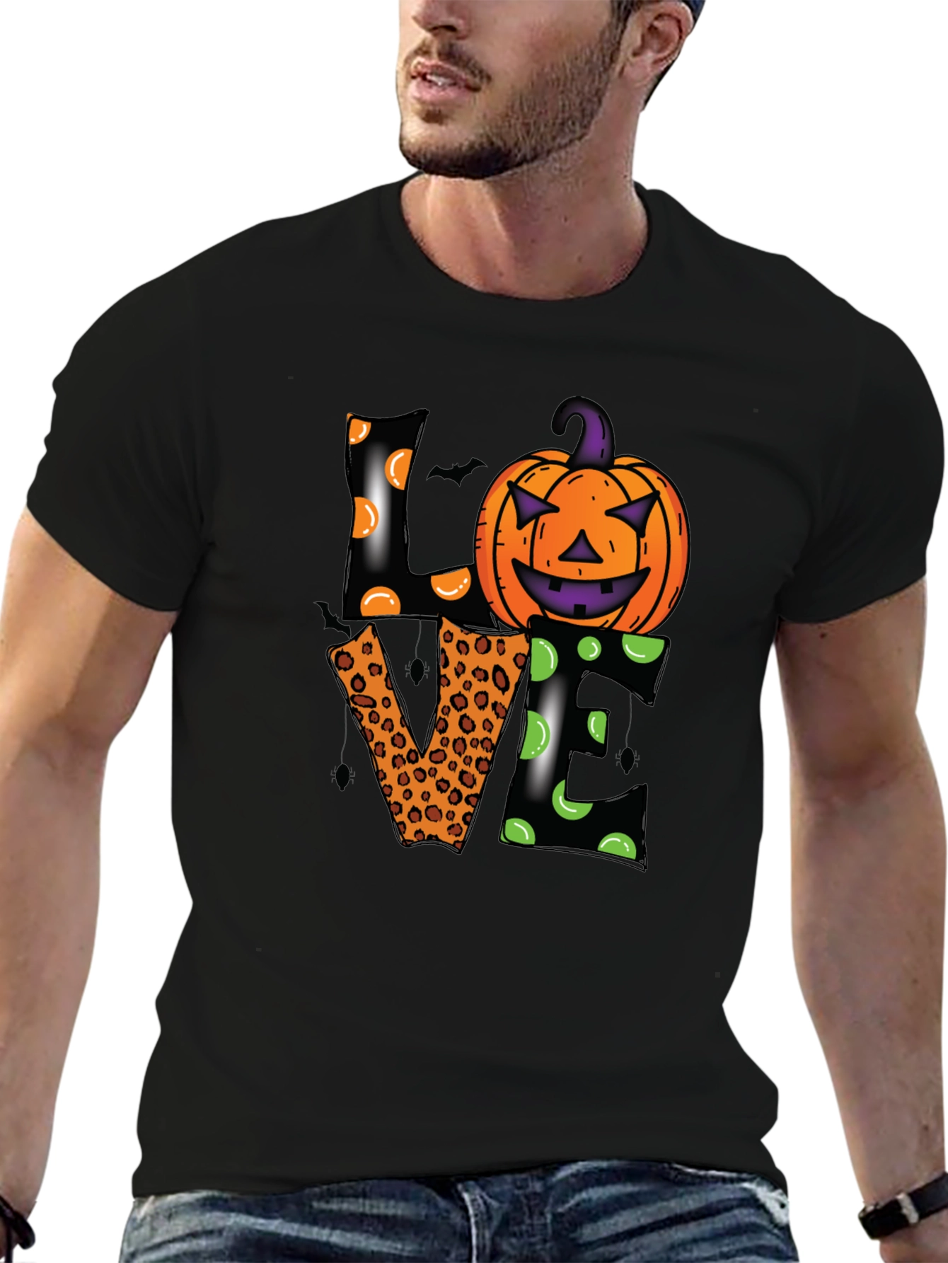 Halloween Love Pumpkin Graphic Tee