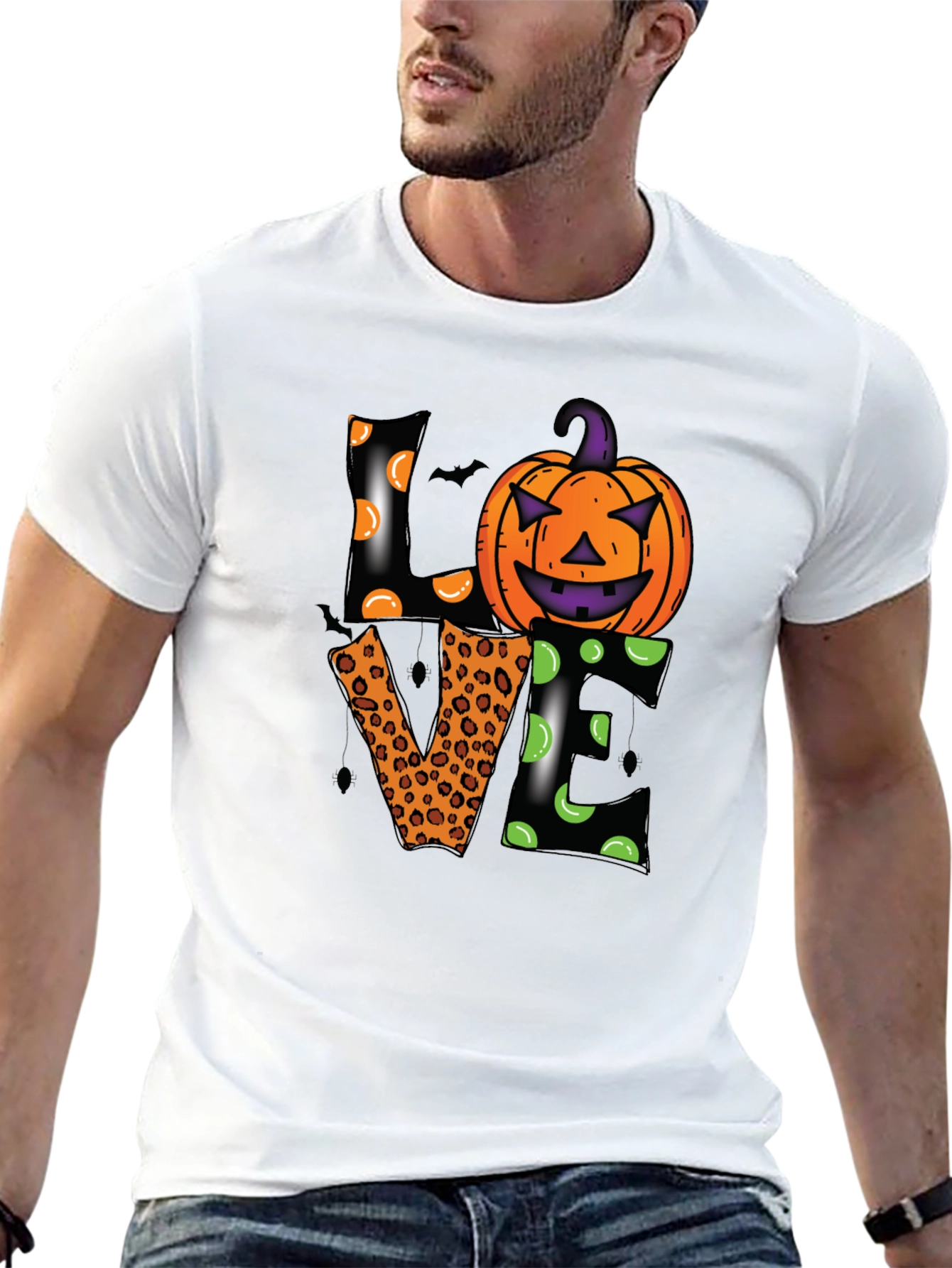 Halloween Love Pumpkin Graphic Tee