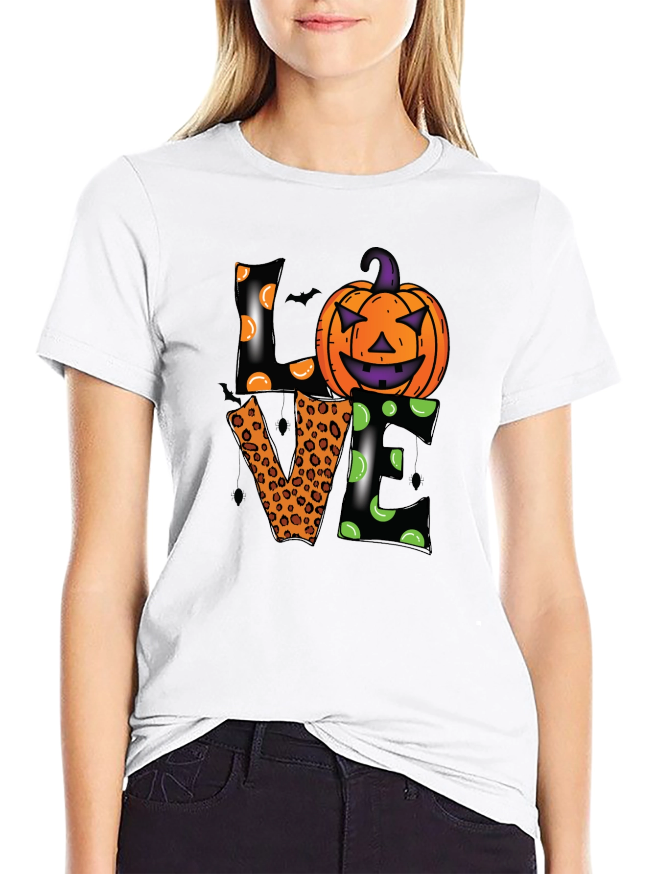 Halloween Love Pumpkin Graphic Tee
