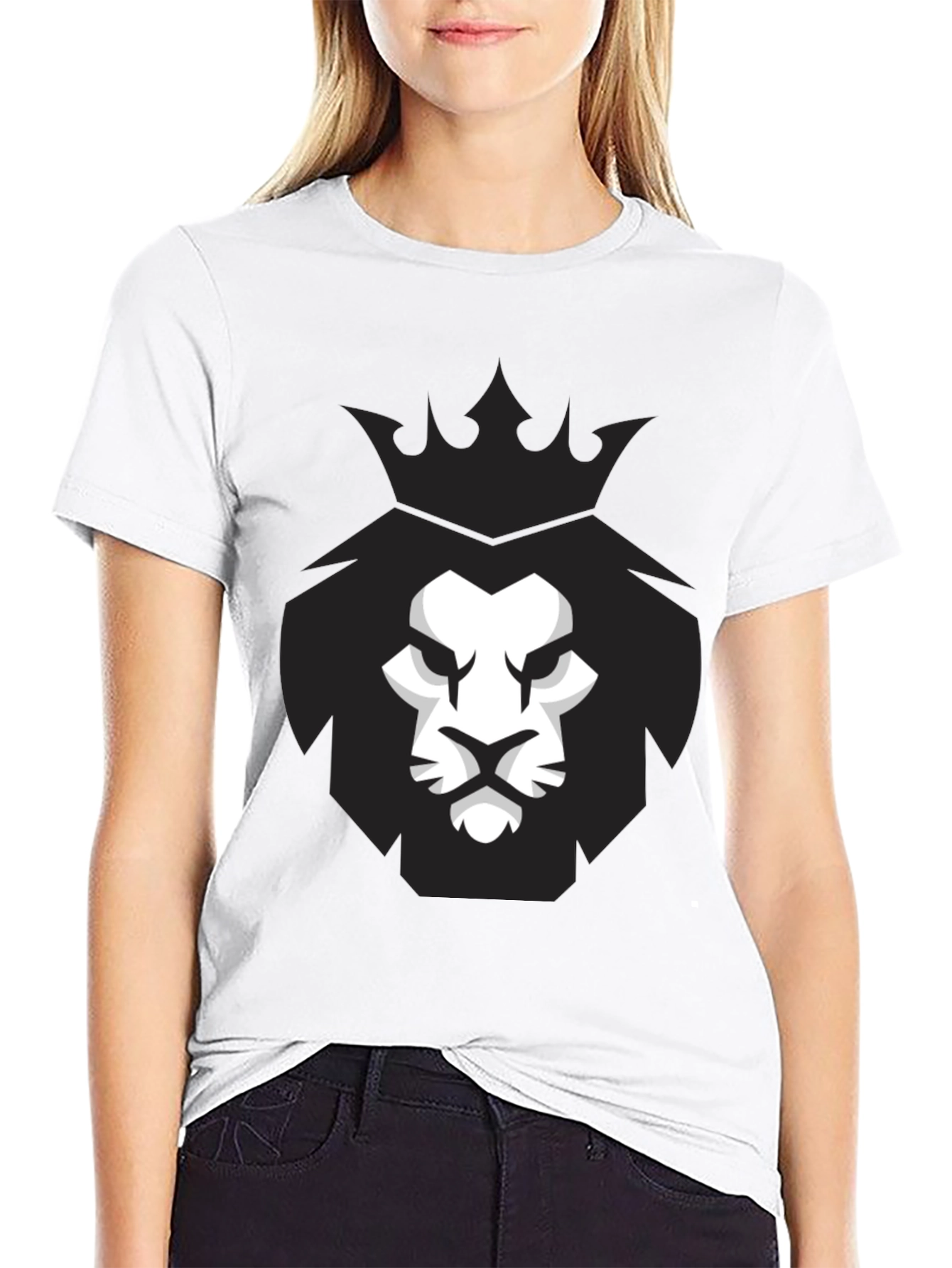 King Lion Graphic Black T-Shirt