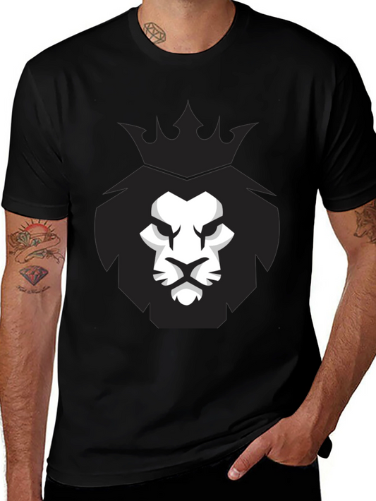 King Lion Graphic Black T-Shirt