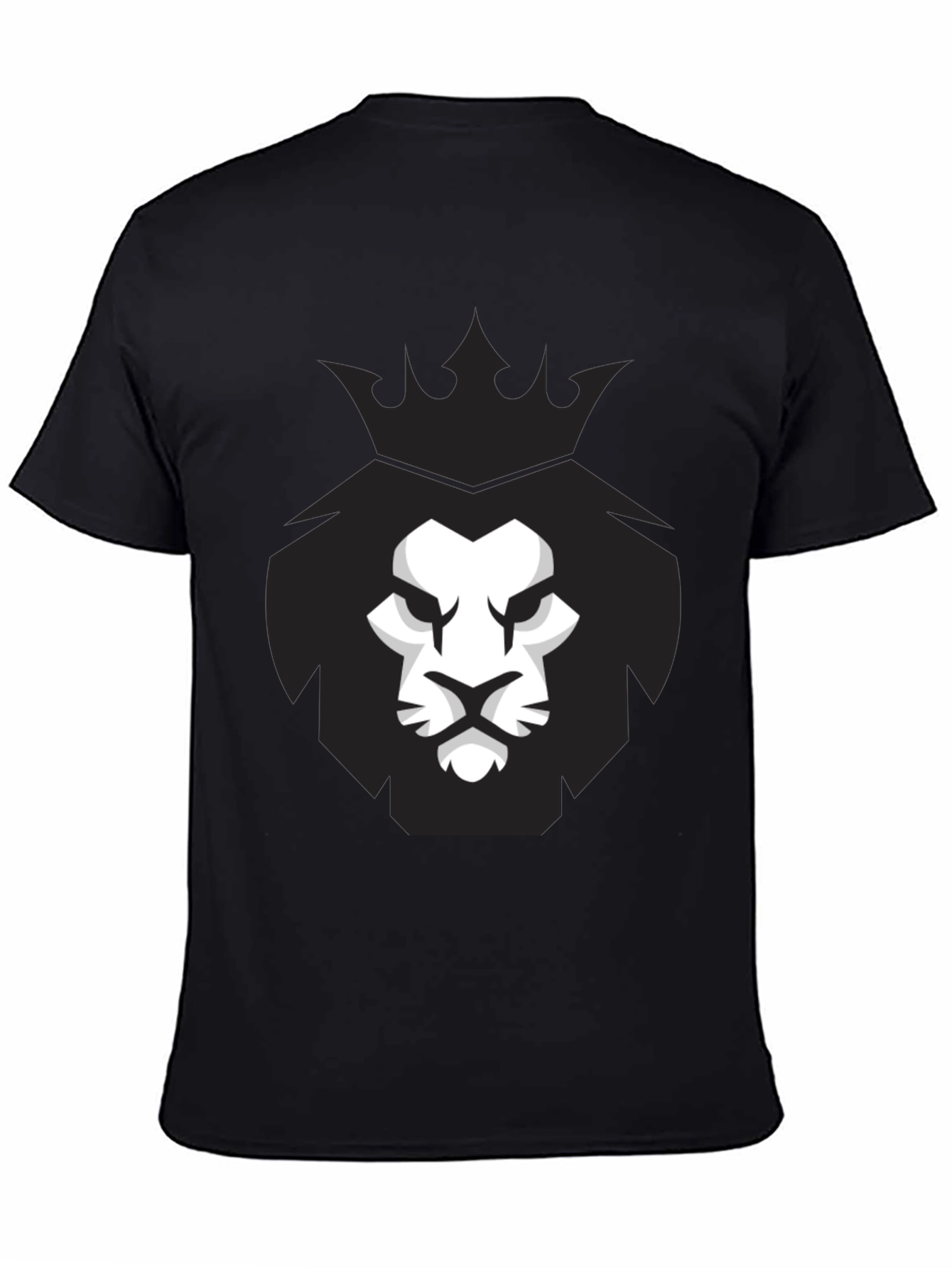 King Lion Graphic Black T-Shirt