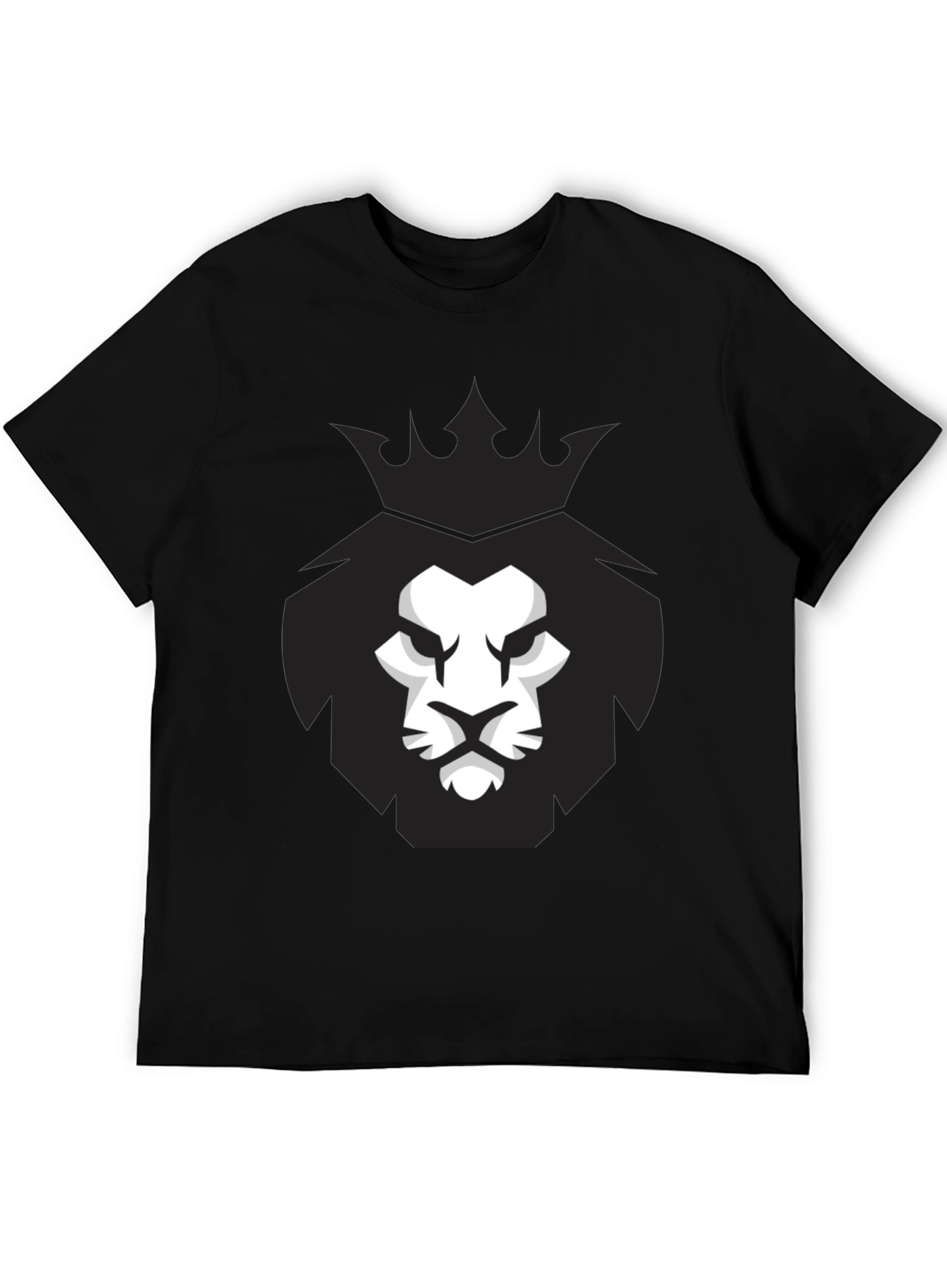 King Lion Graphic Black T-Shirt