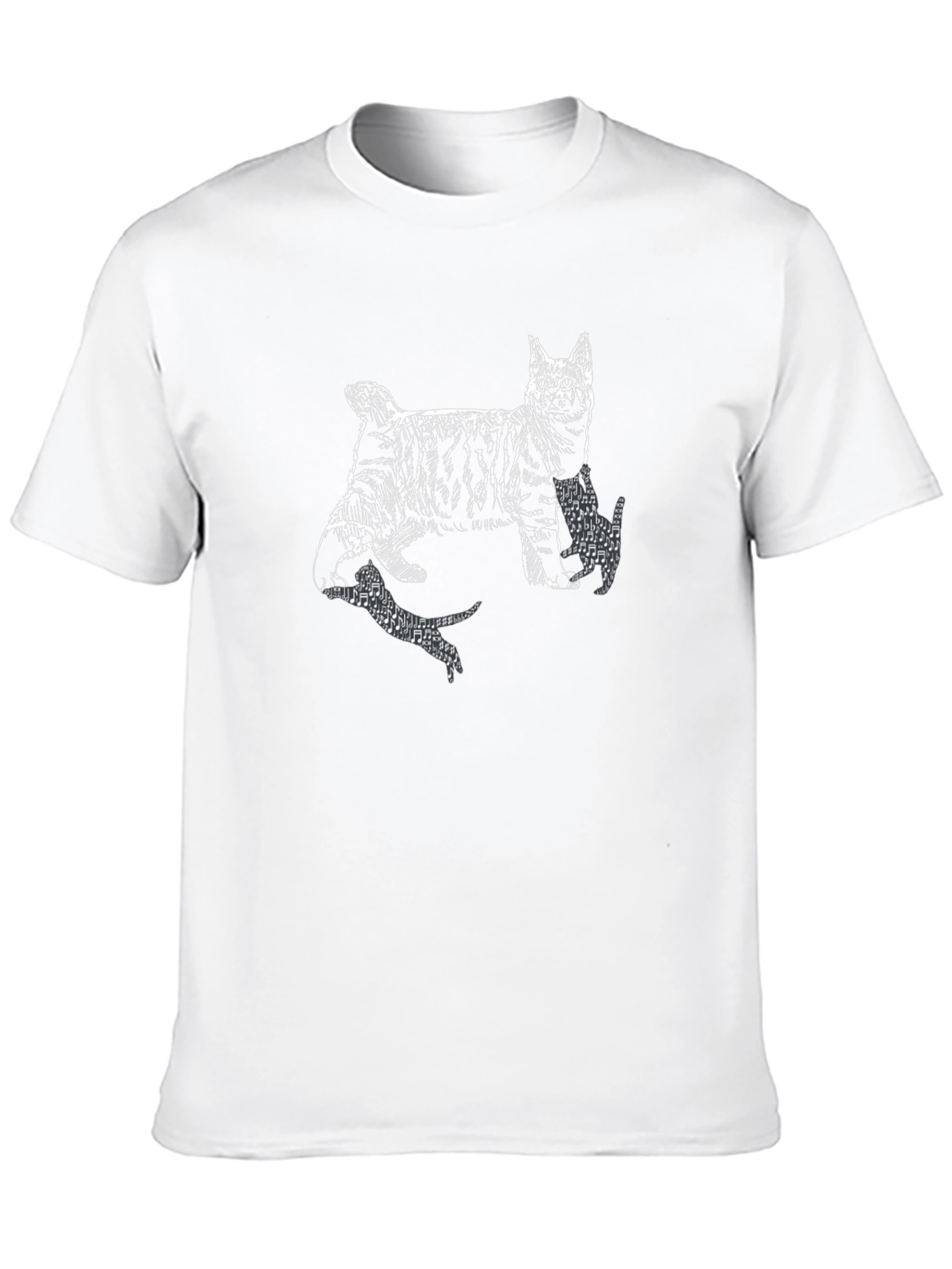 Cool Cat Graphic Tee - Black