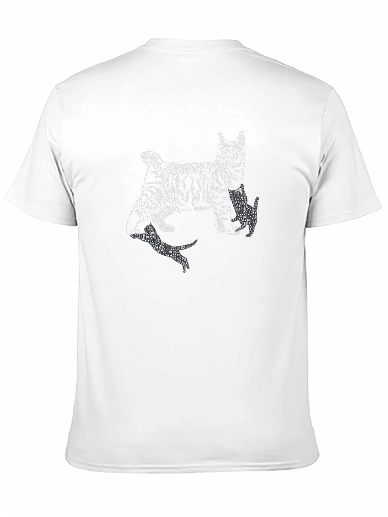 Cool Cat Graphic Tee - Black