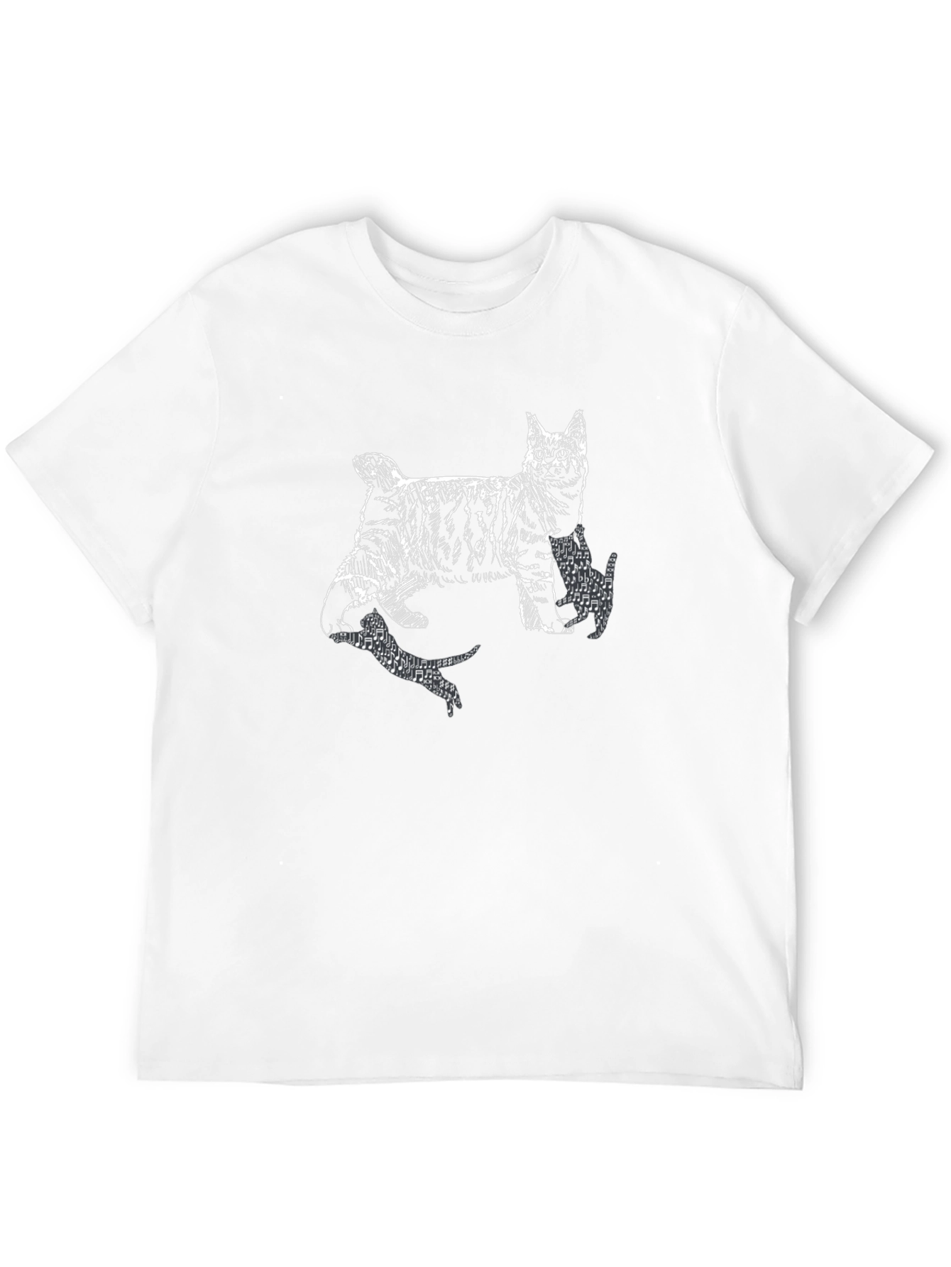 Cool Cat Graphic Tee - Black