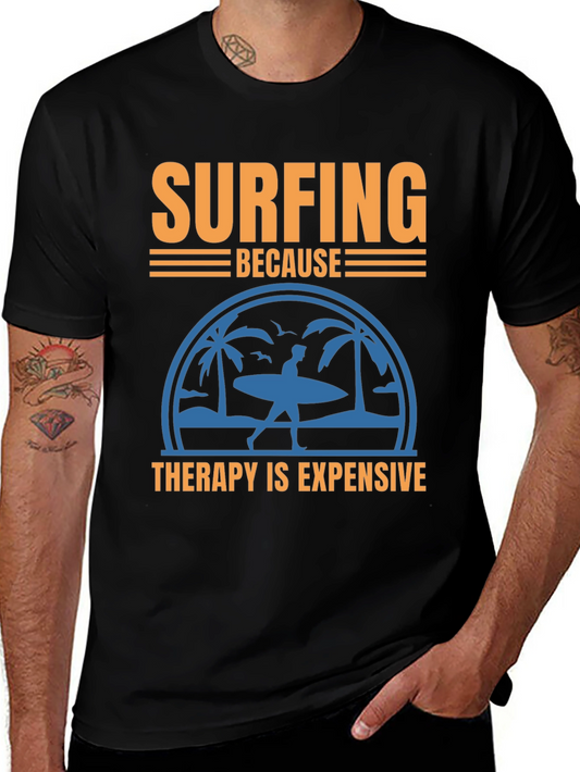 Surfing Therapy T-Shirt | Beach Lover Tee