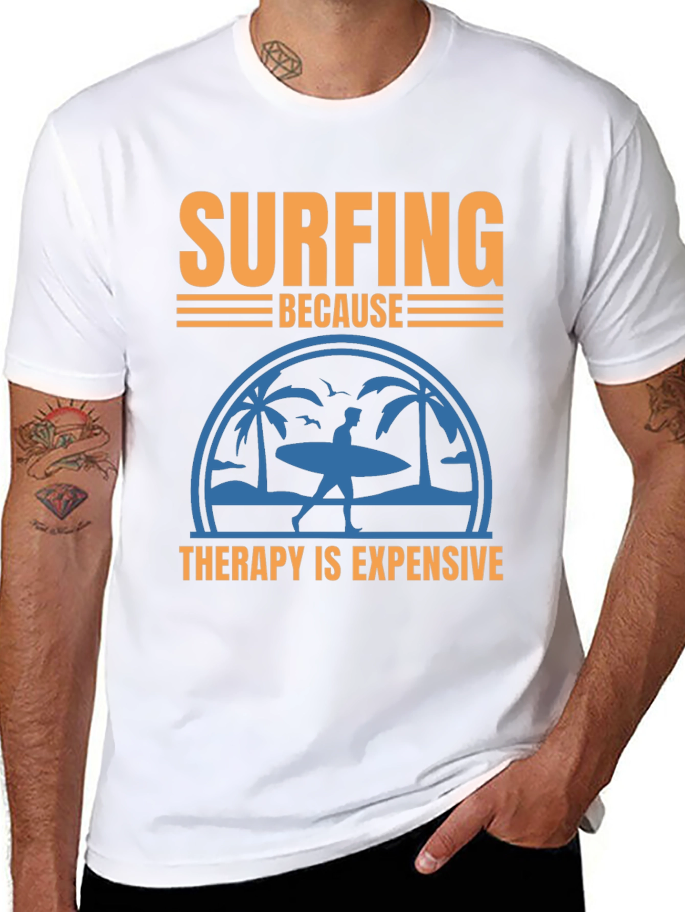 Surfing Therapy T-Shirt | Beach Lover Tee