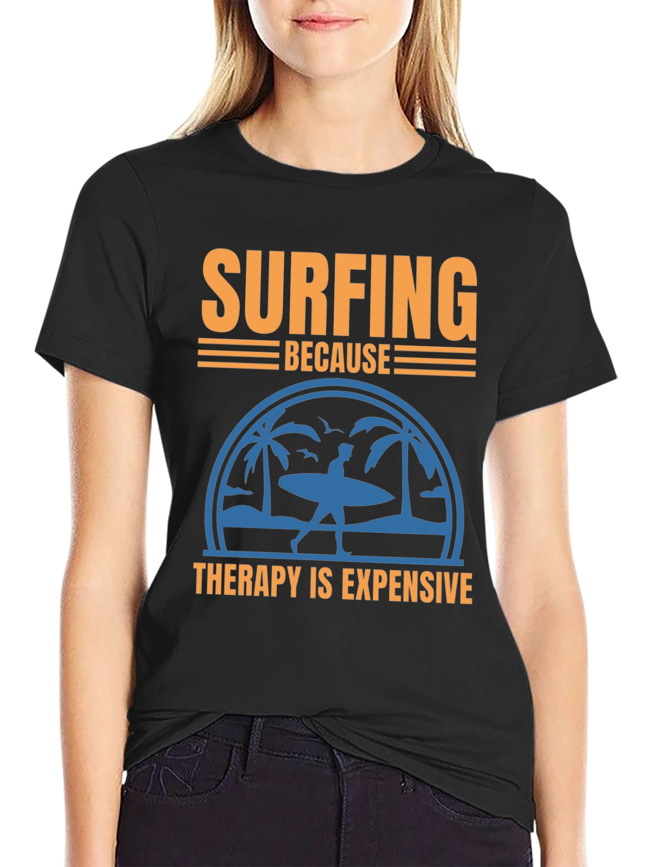 Surfing Therapy T-Shirt | Beach Lover Tee