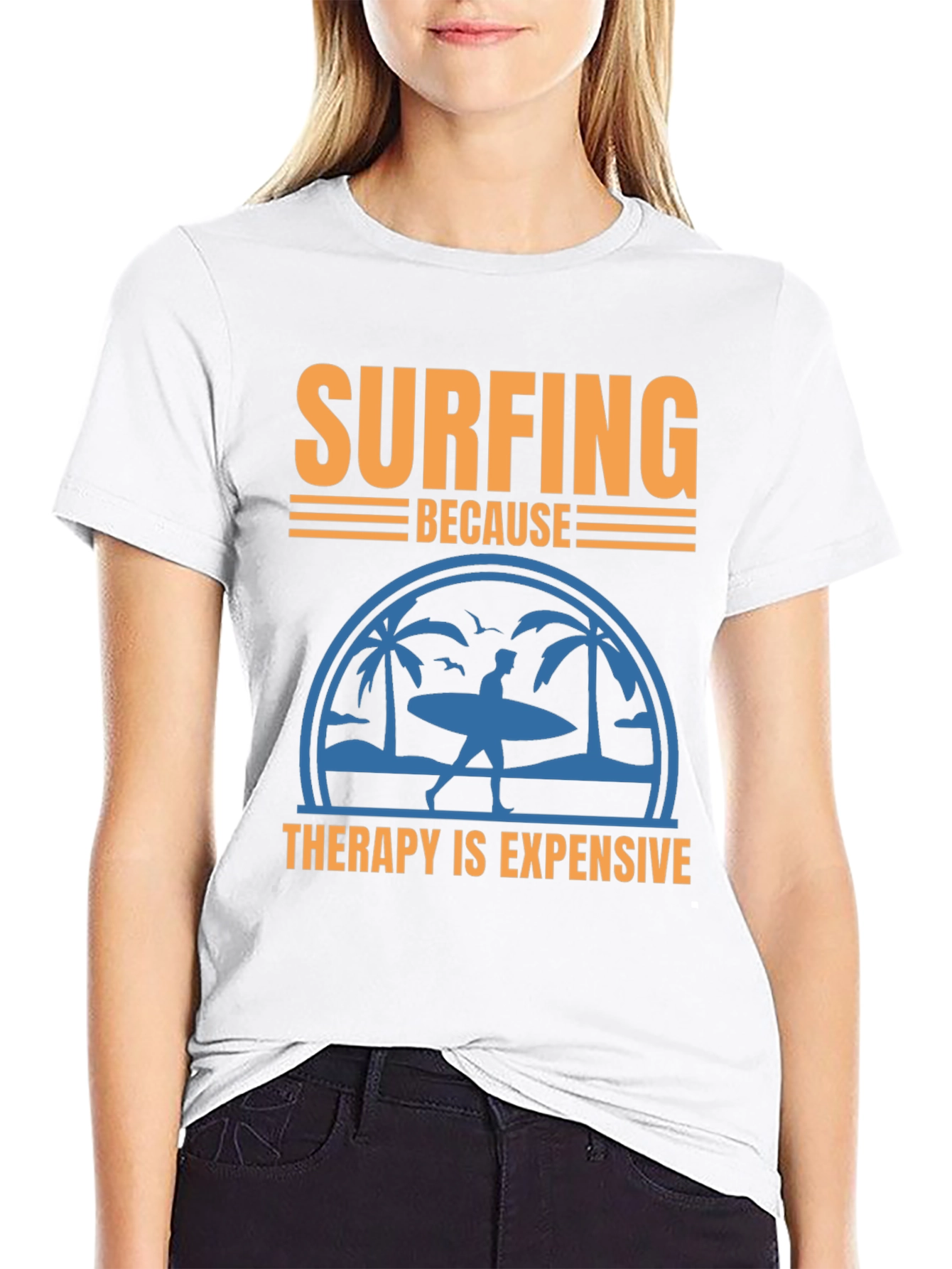 Surfing Therapy T-Shirt | Beach Lover Tee