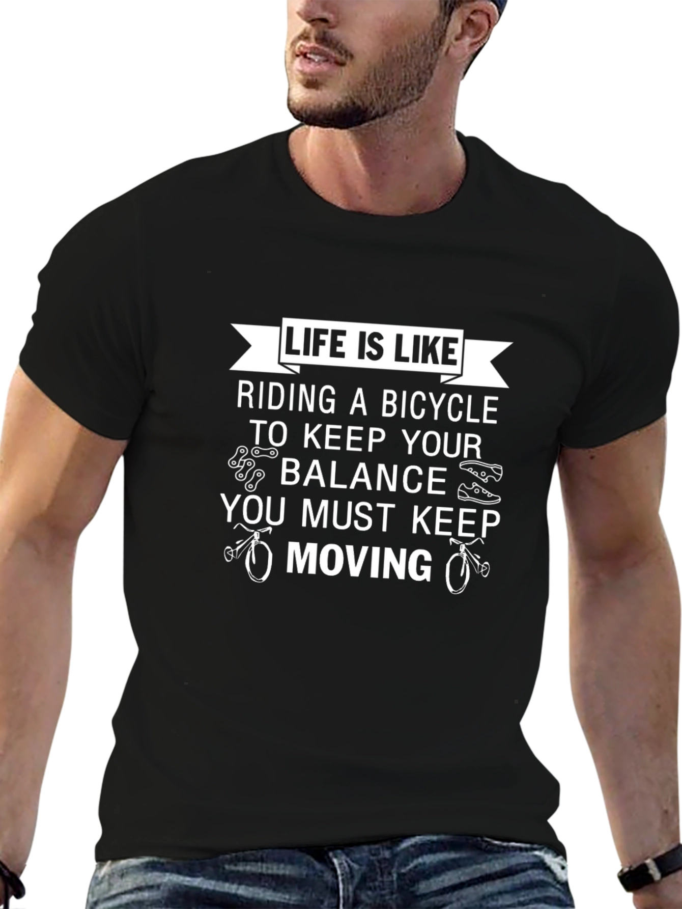 Life is Like Riding a Bicycle Graphic Tee