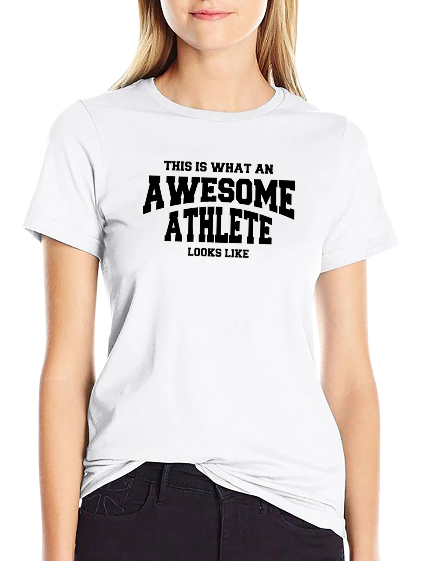 Awesome Athlete Black Graphic Tee