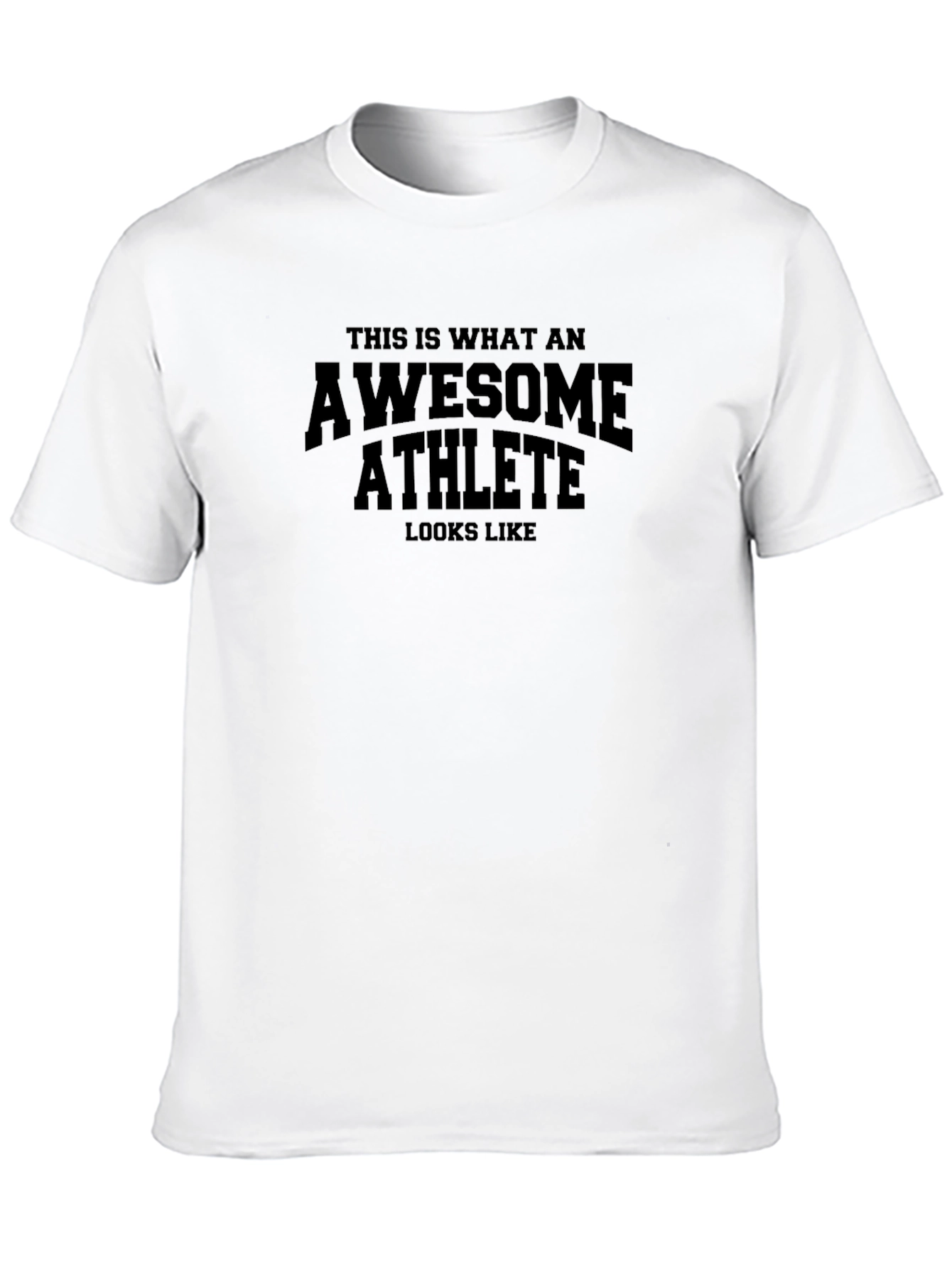 Awesome Athlete Black Graphic Tee