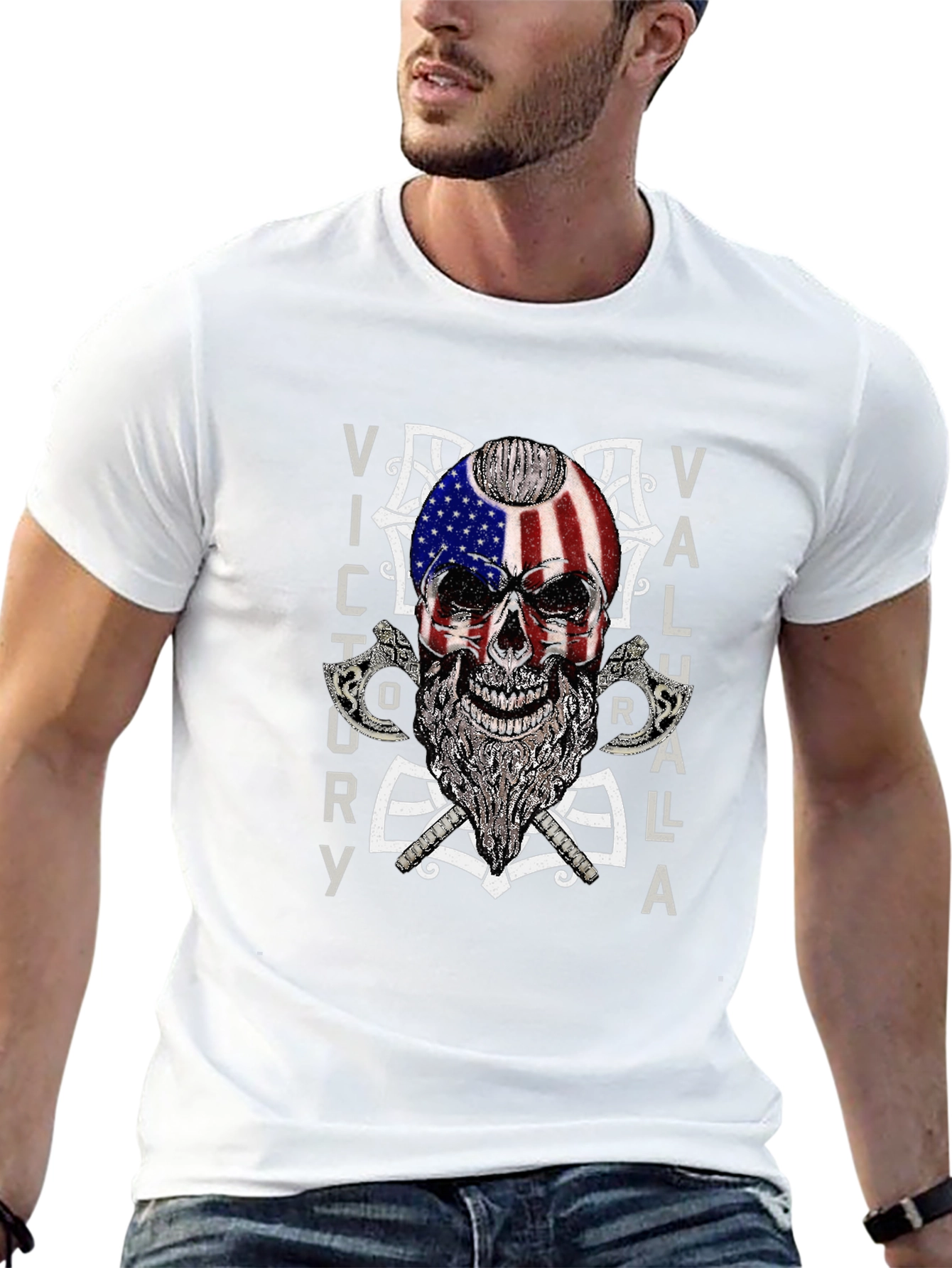 Victory Valhalla Skull T-Shirt