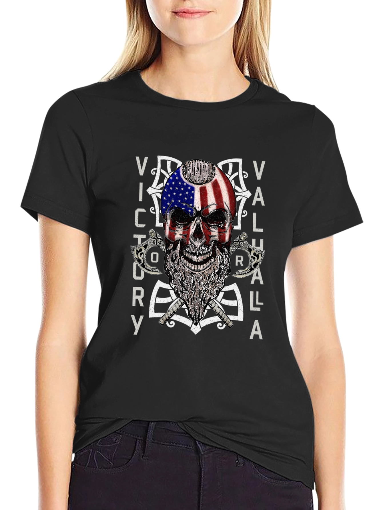 Victory Valhalla Skull T-Shirt