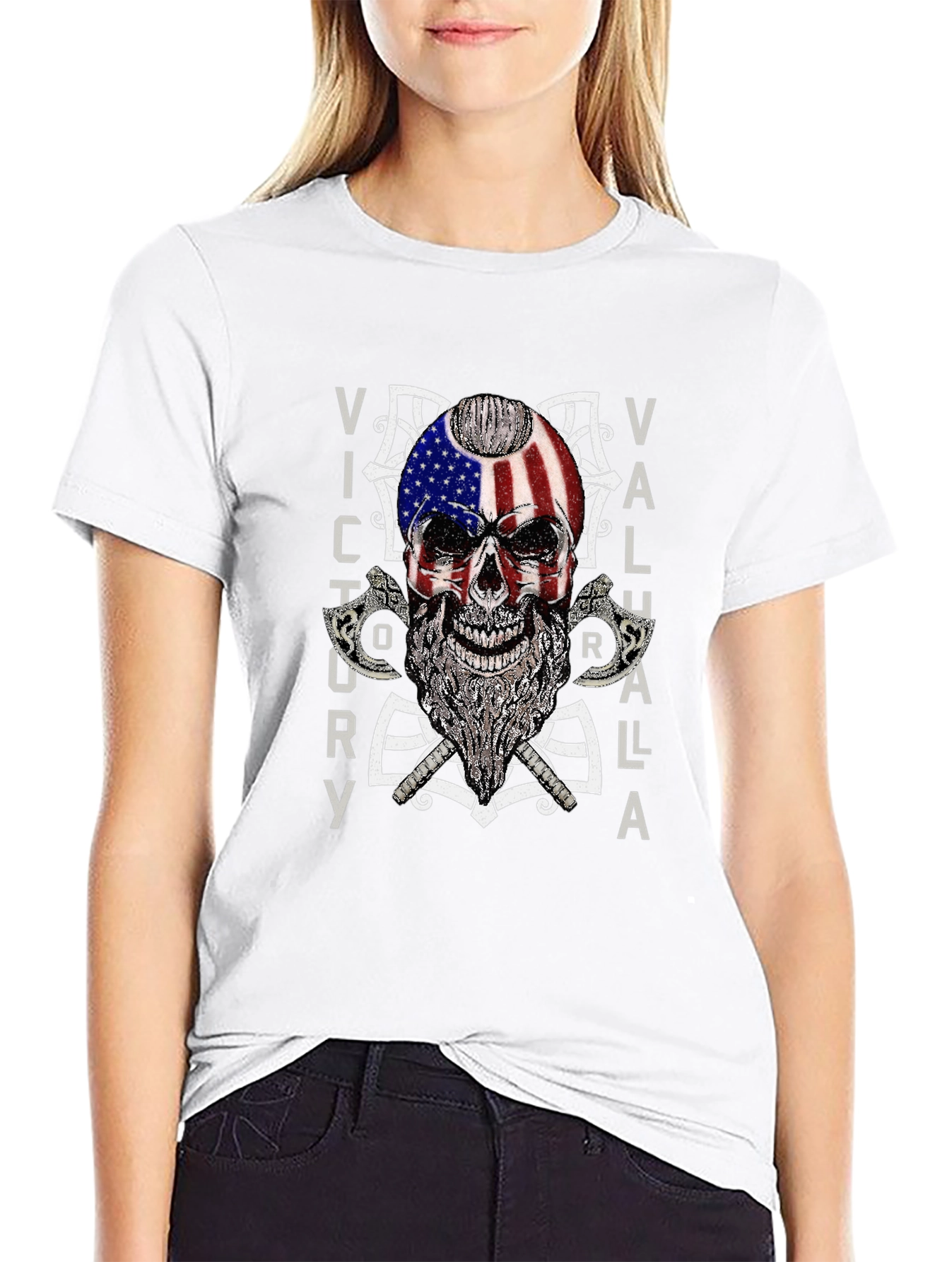Victory Valhalla Skull T-Shirt