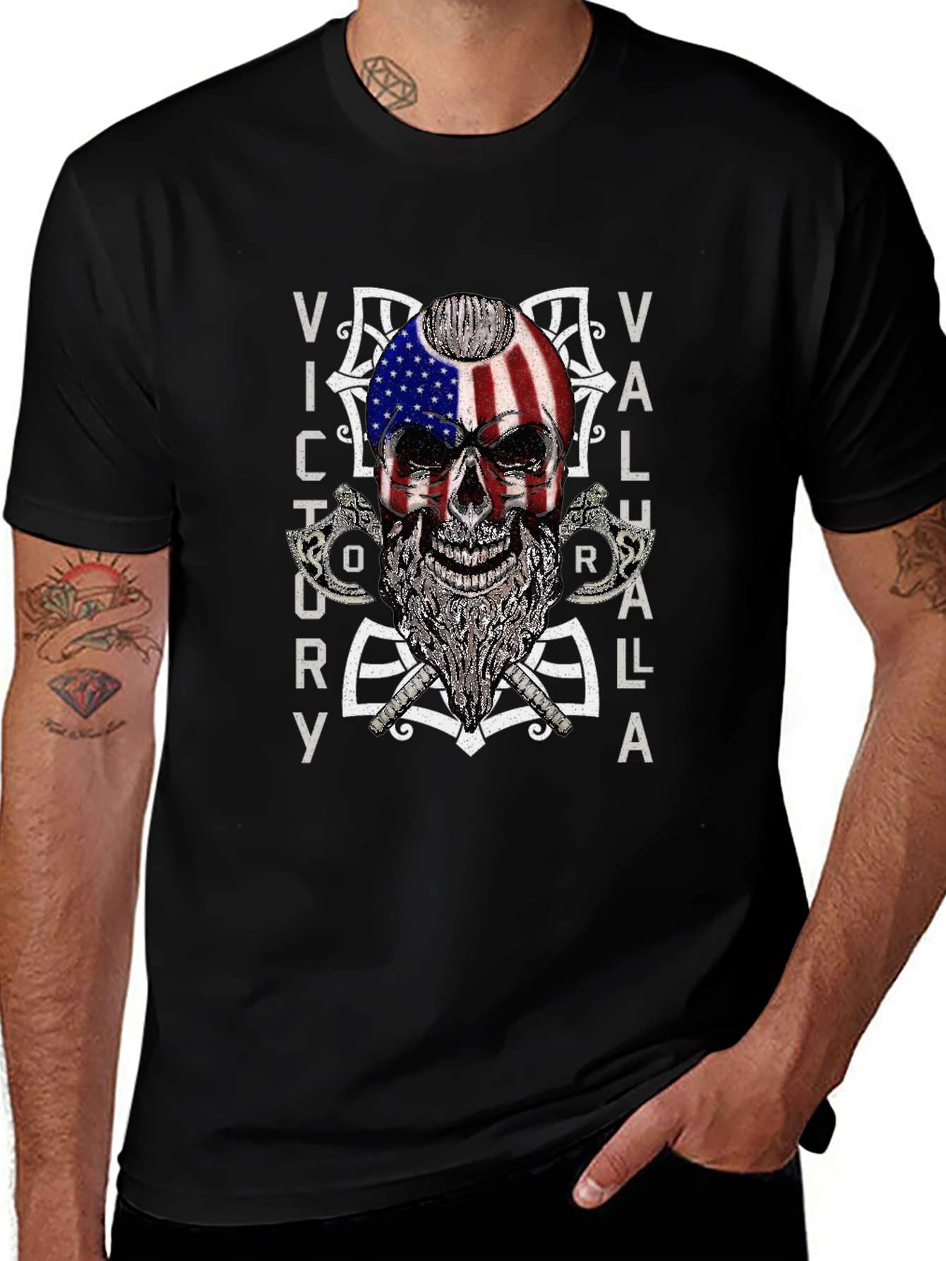 Victory Valhalla Skull T-Shirt