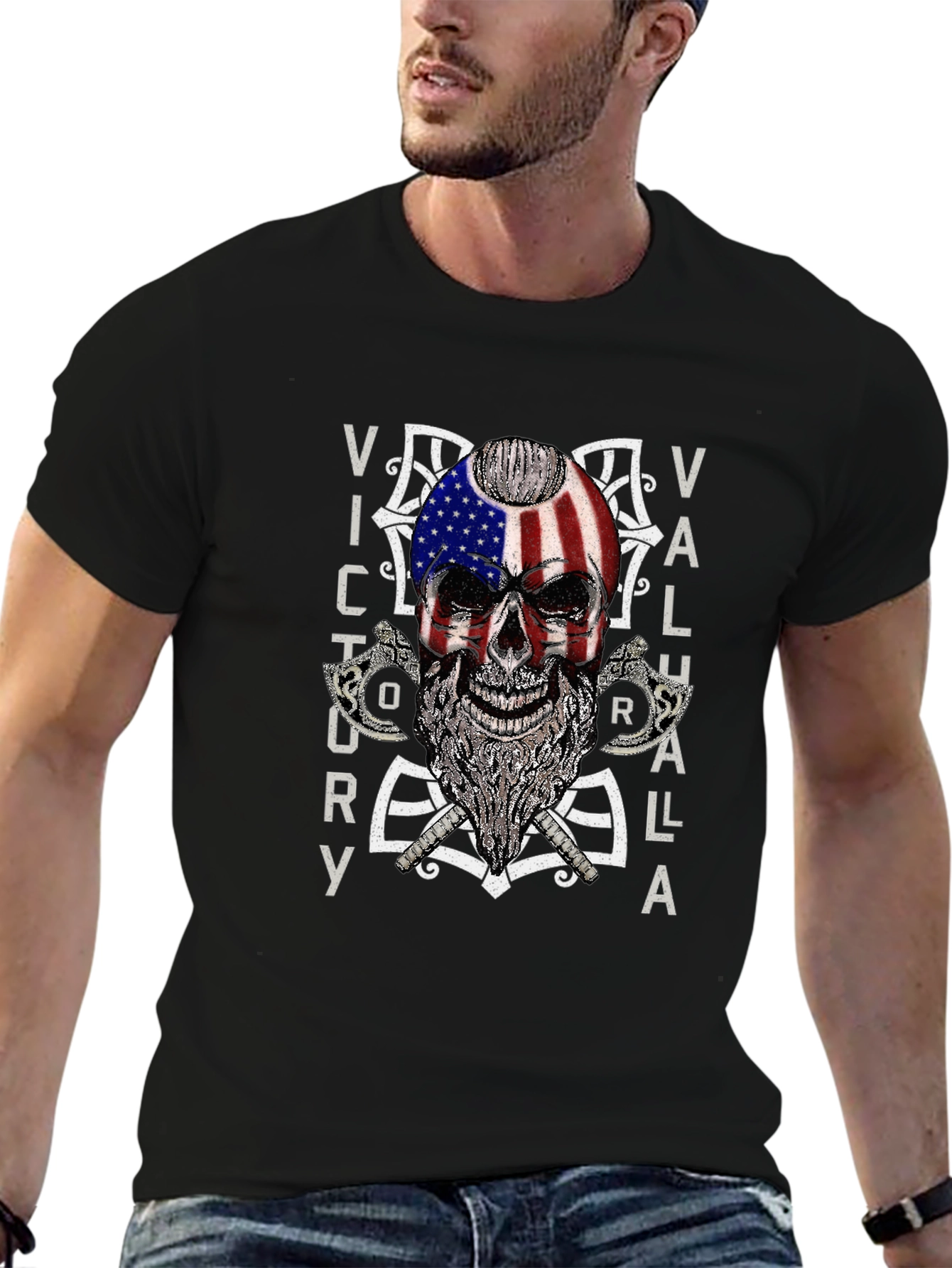 Victory Valhalla Skull T-Shirt