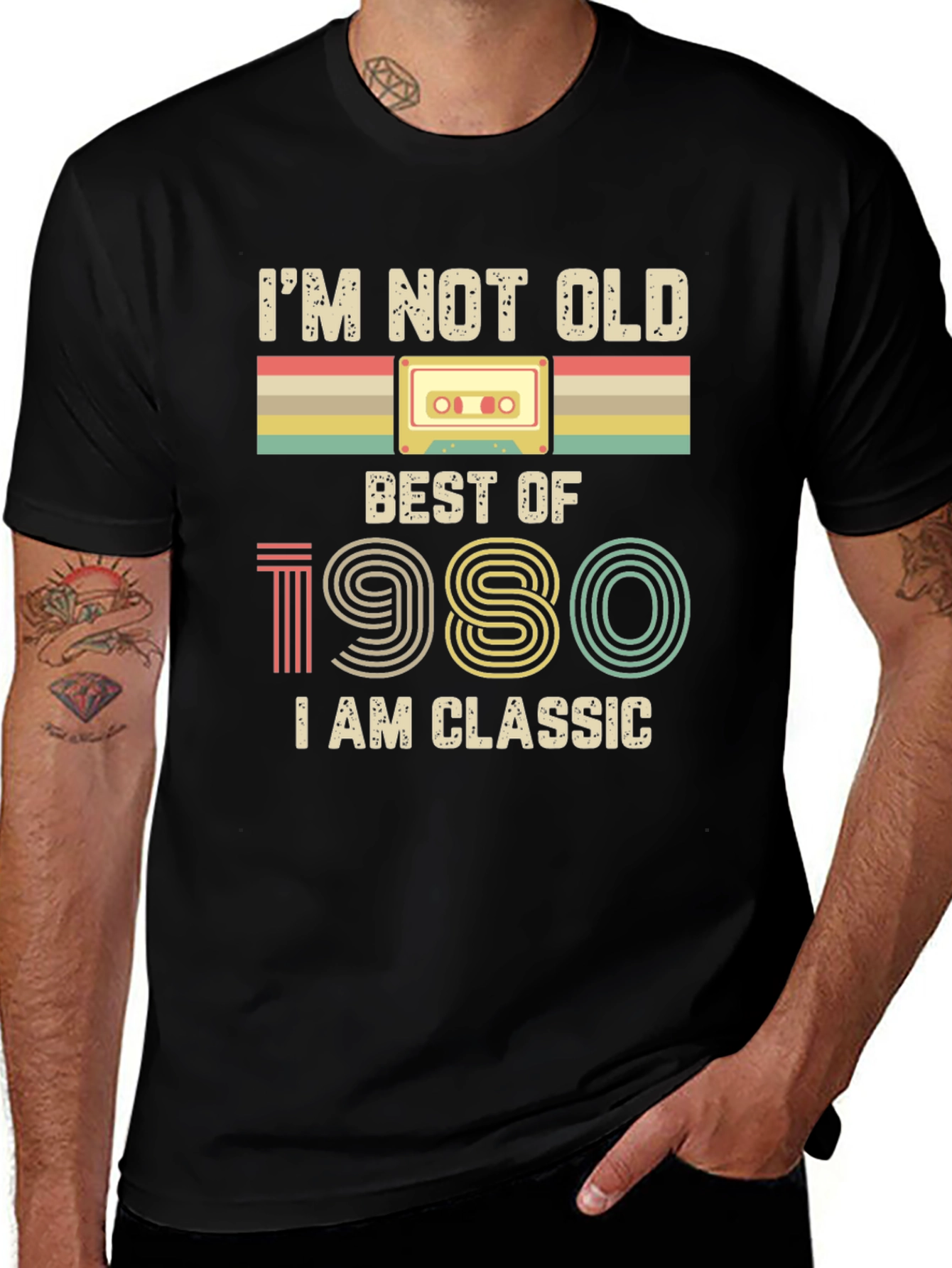 Retro Best of 1980 Graphic Tee