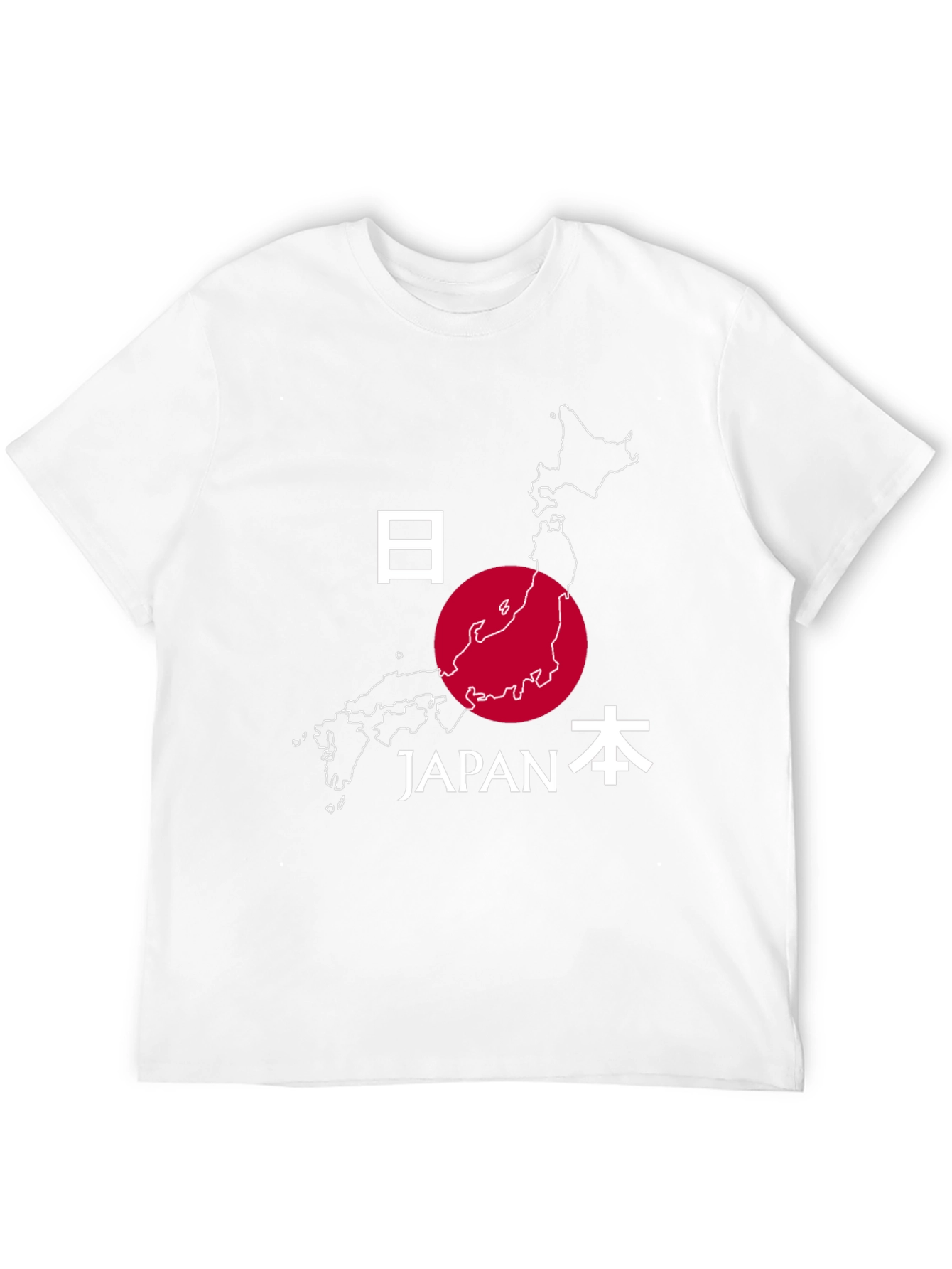 Japan Map Graphic Tee - Stylish Travel Souvenir Shirt