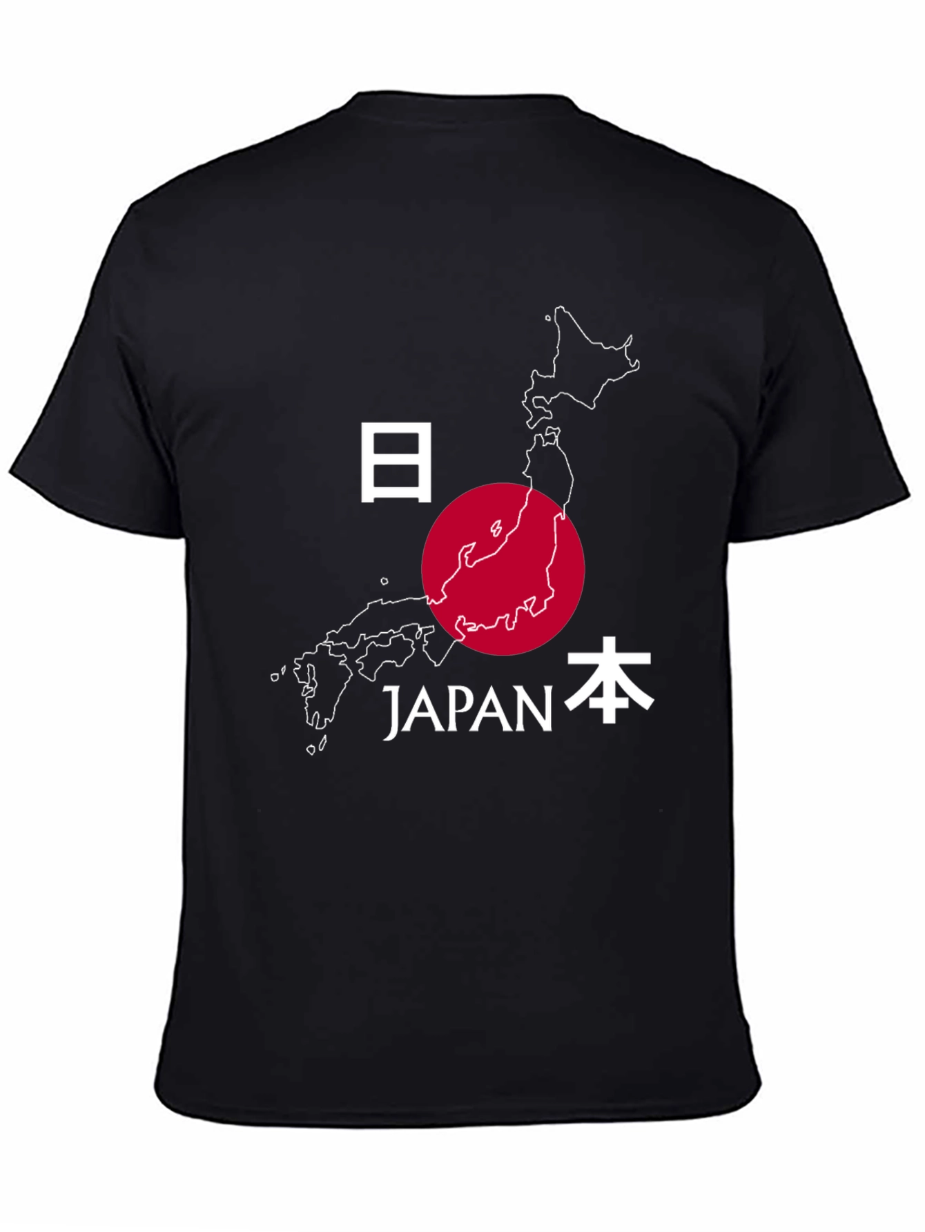Japan Map Graphic Tee - Stylish Travel Souvenir Shirt