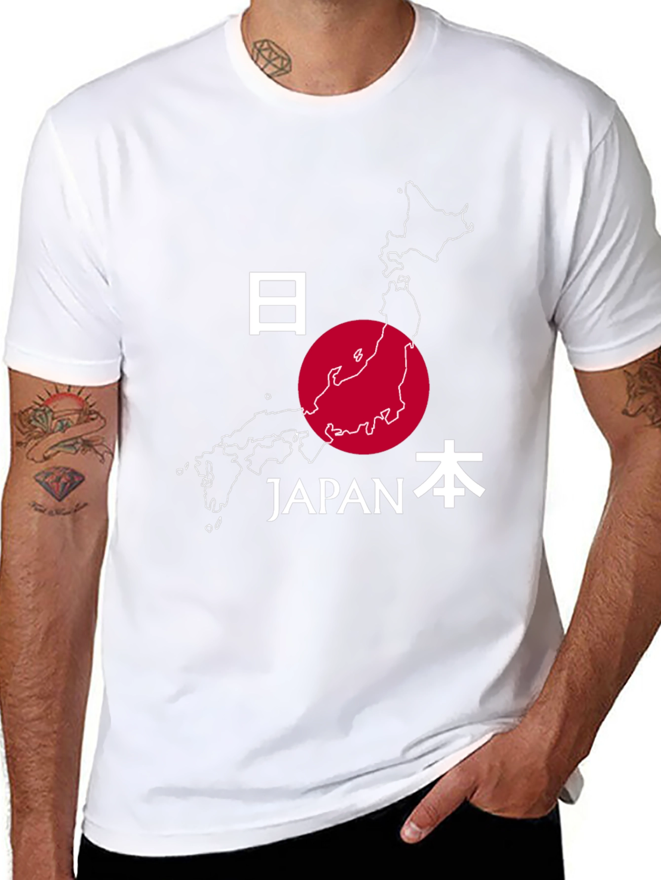 Japan Map Graphic Tee - Stylish Travel Souvenir Shirt