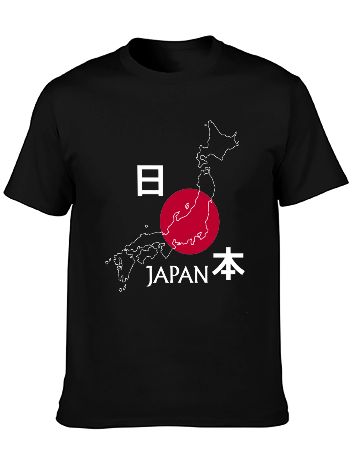 Japan Map Graphic Tee - Stylish Travel Souvenir Shirt