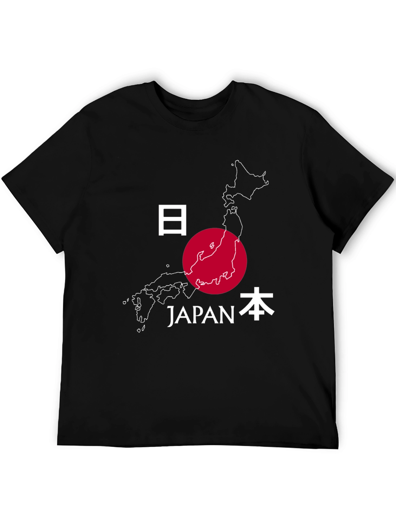 Japan Map Graphic Tee - Stylish Travel Souvenir Shirt