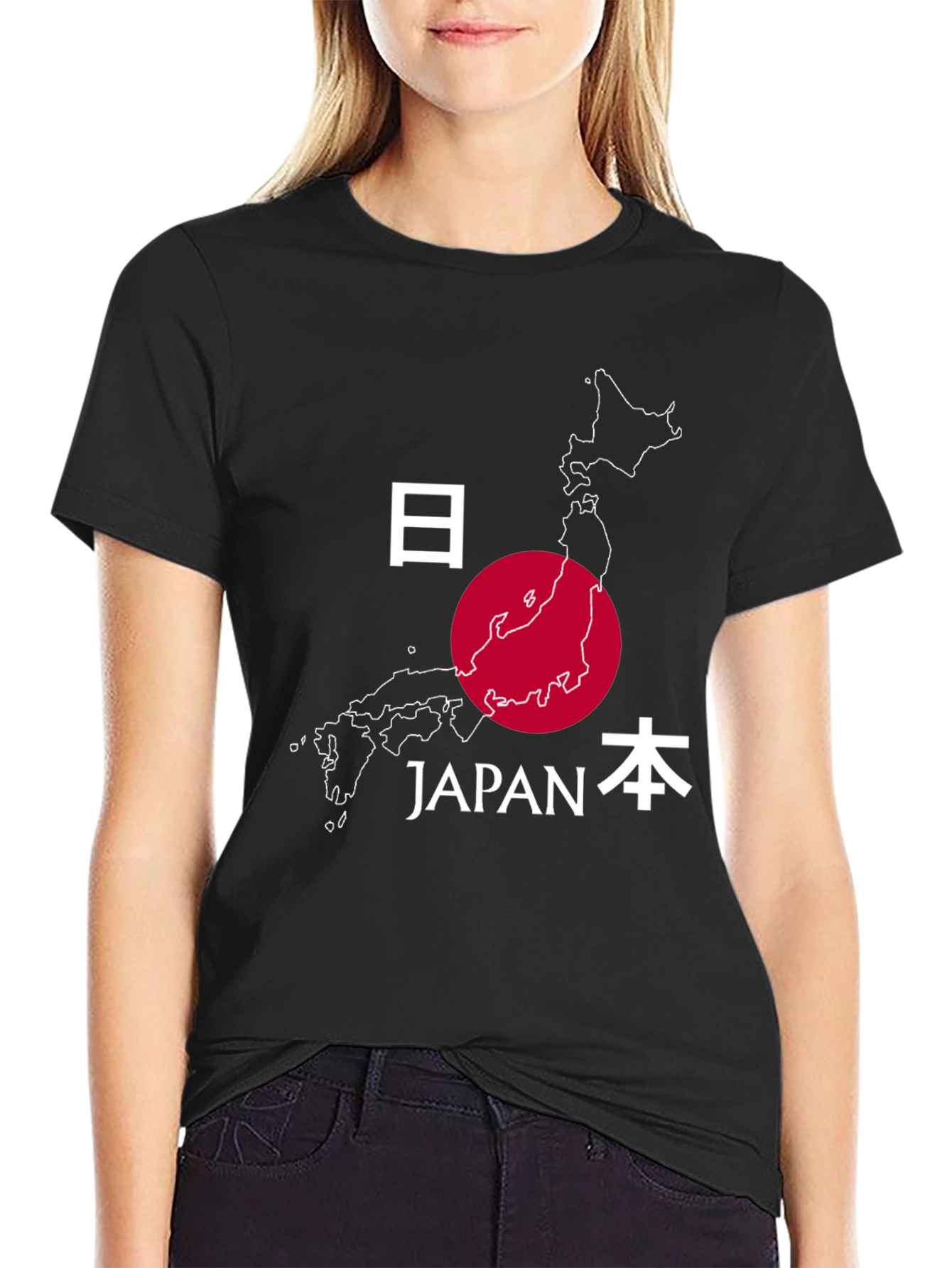 Japan Map Graphic Tee - Stylish Travel Souvenir Shirt