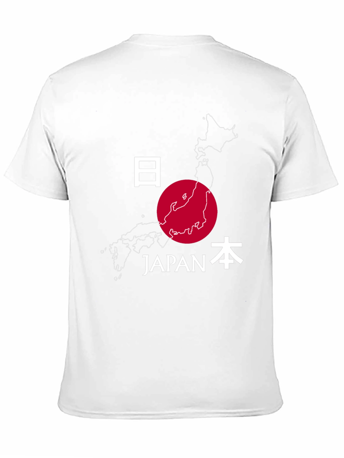 Japan Map Graphic Tee - Stylish Travel Souvenir Shirt