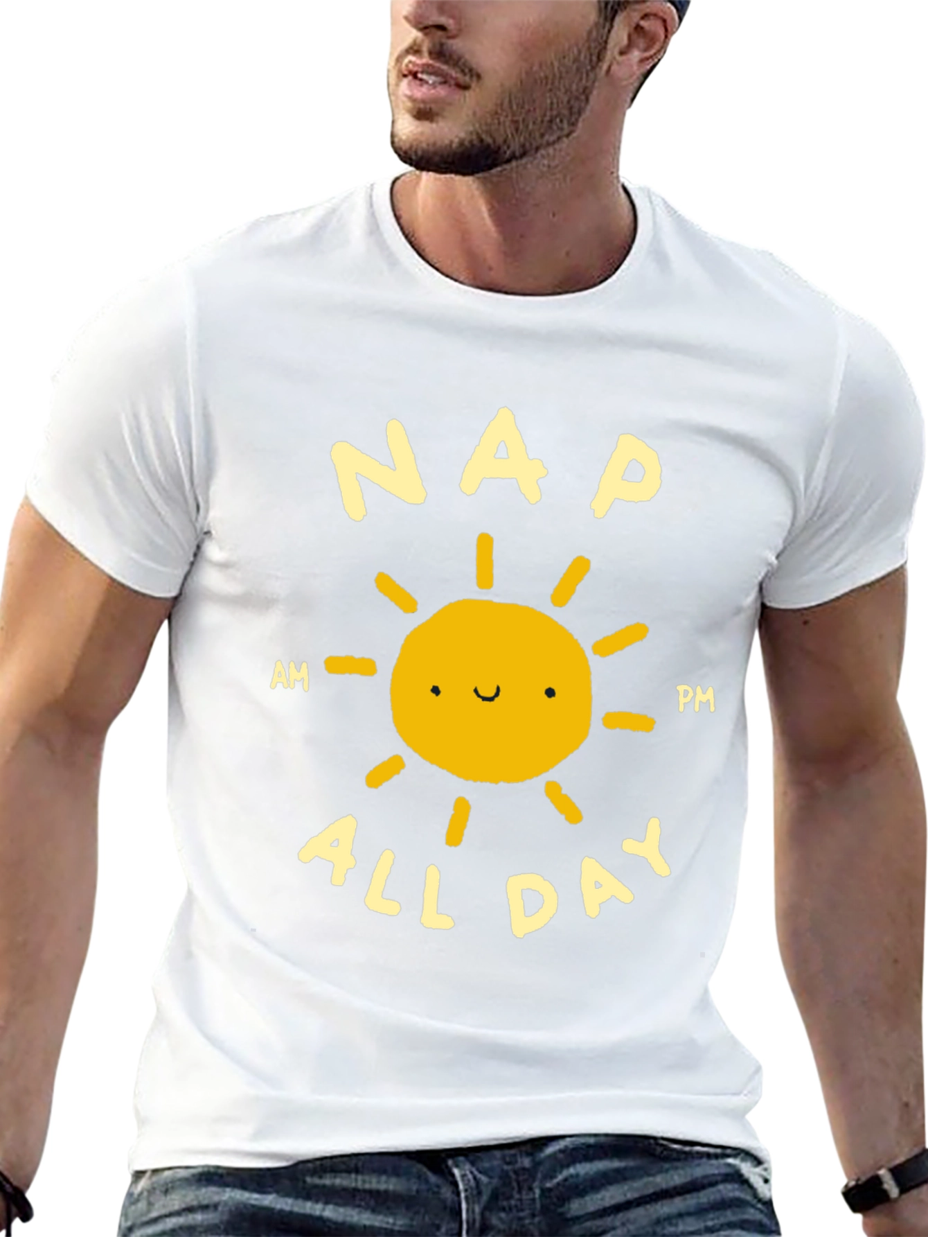 Nap All Day T-Shirt - Funny Sleep Lover Tee