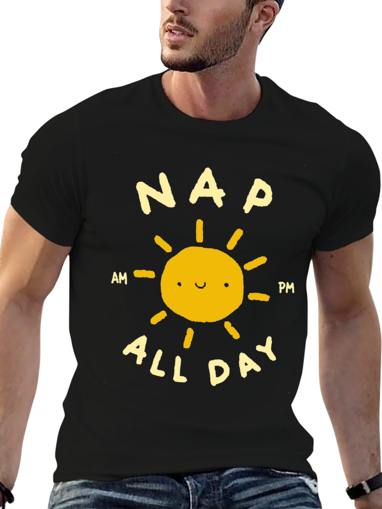 Nap All Day T-Shirt - Funny Sleep Lover Tee