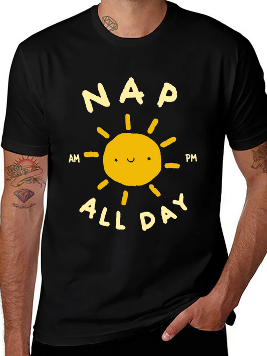 Nap All Day T-Shirt - Funny Sleep Lover Tee