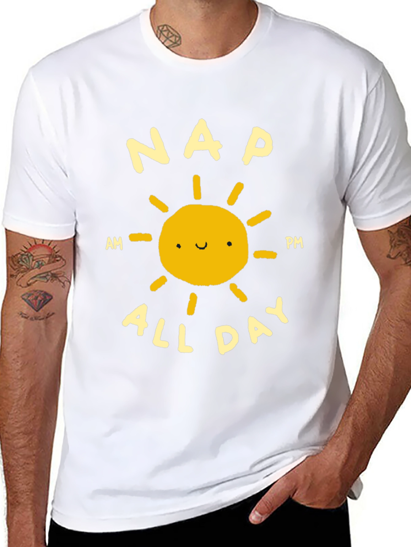 Nap All Day T-Shirt - Funny Sleep Lover Tee